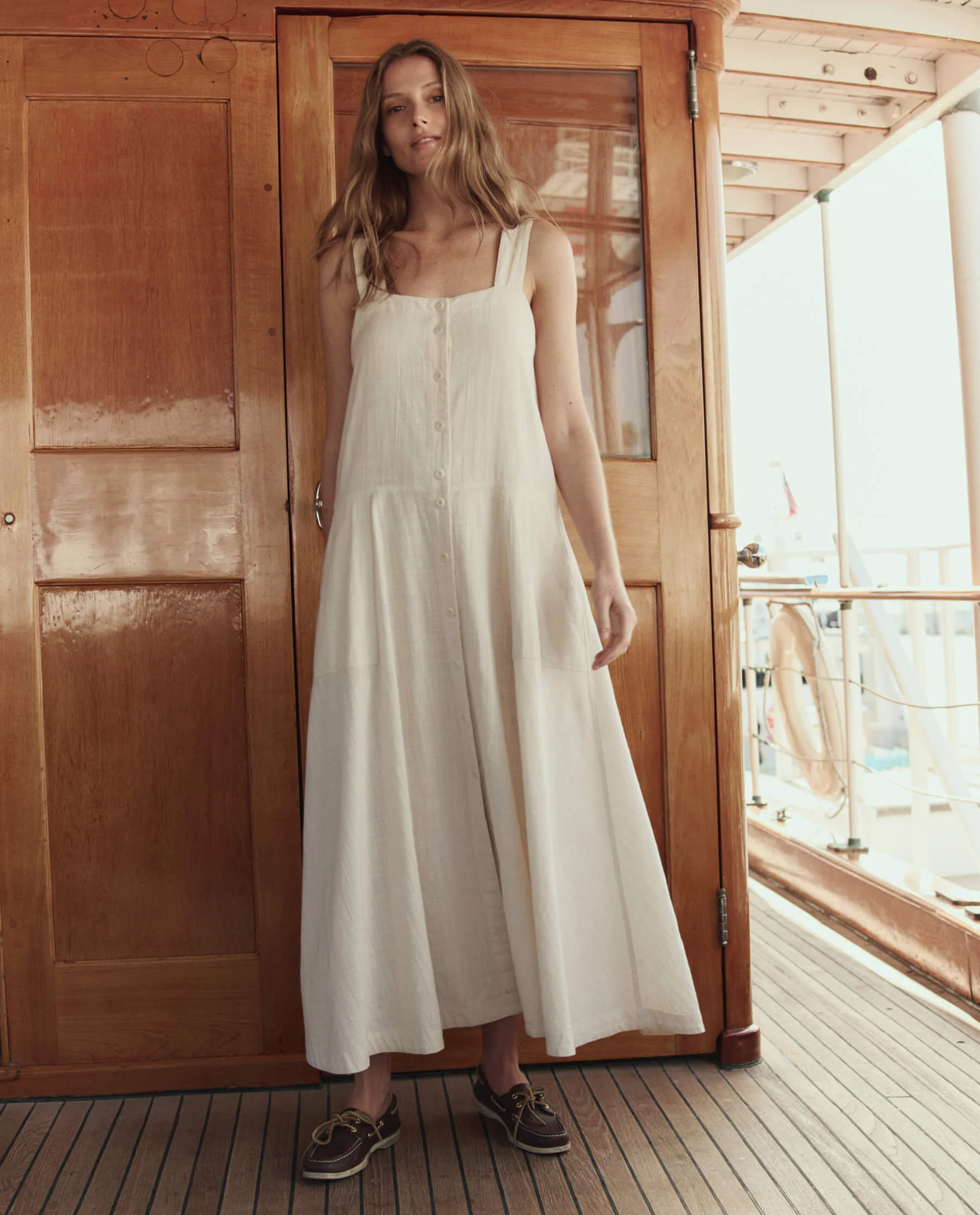 The Apron Dress. -- Natural - Image 3