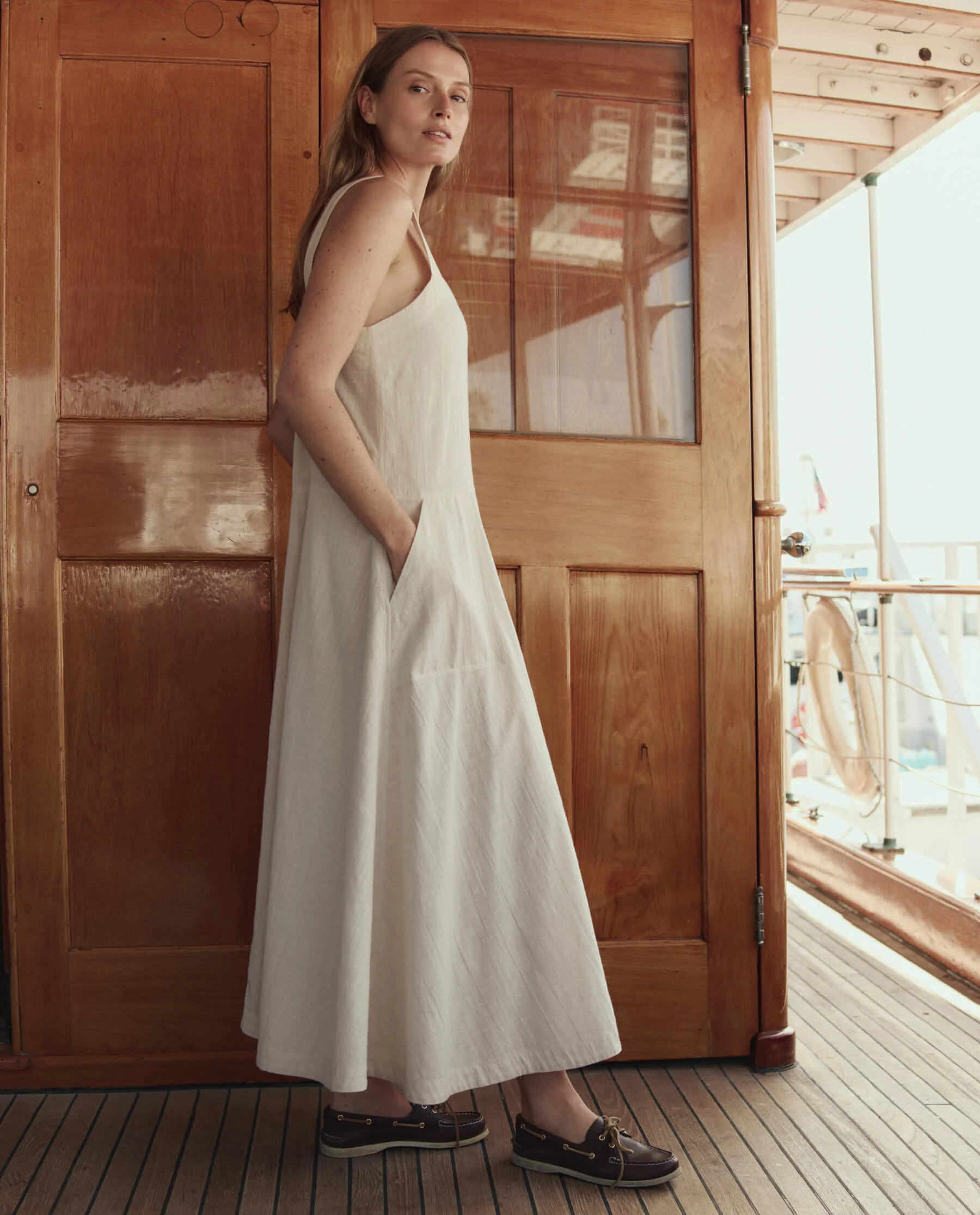 The Apron Dress. -- Natural - Image 4