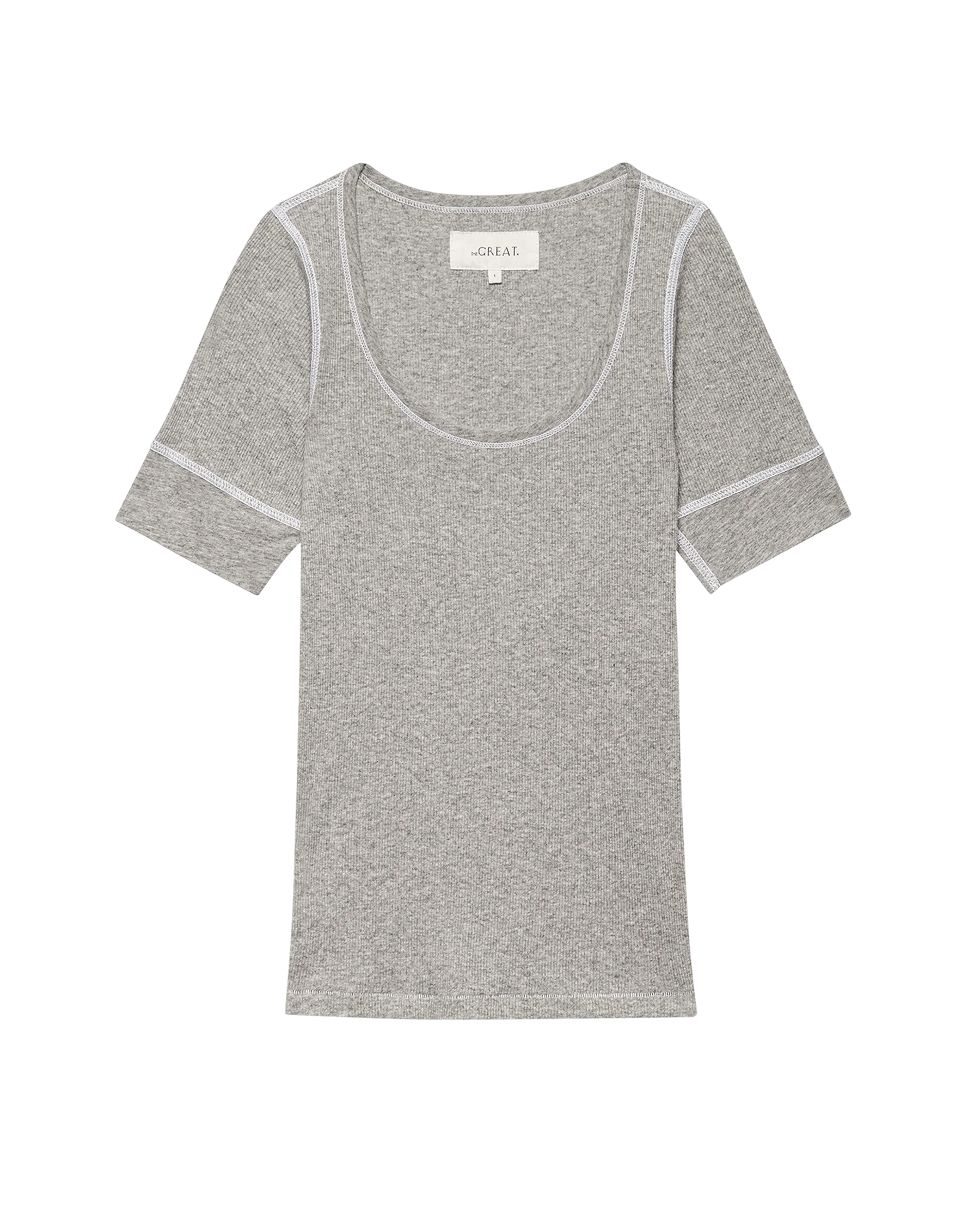 The Baby Rib Ballet Tee. -- Heather Grey - Image 6