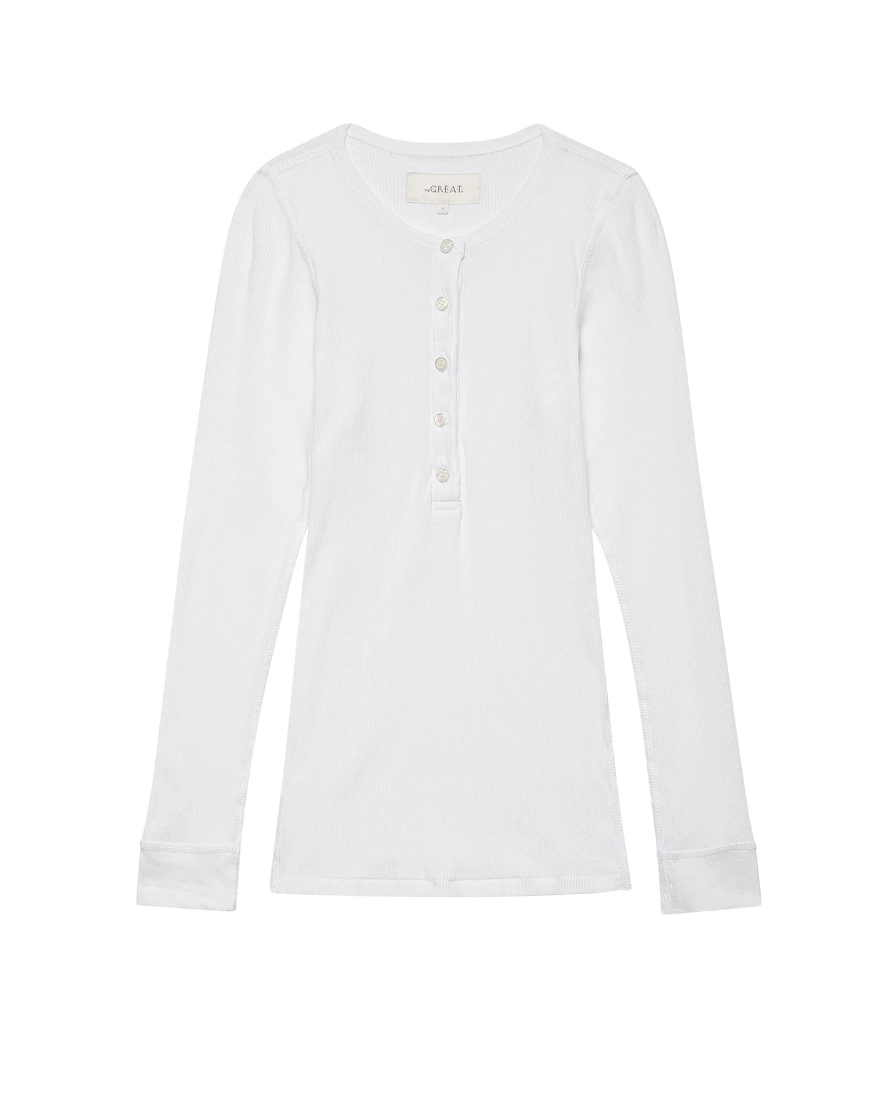 The Baby Rib Henley. -- True White - Image 4