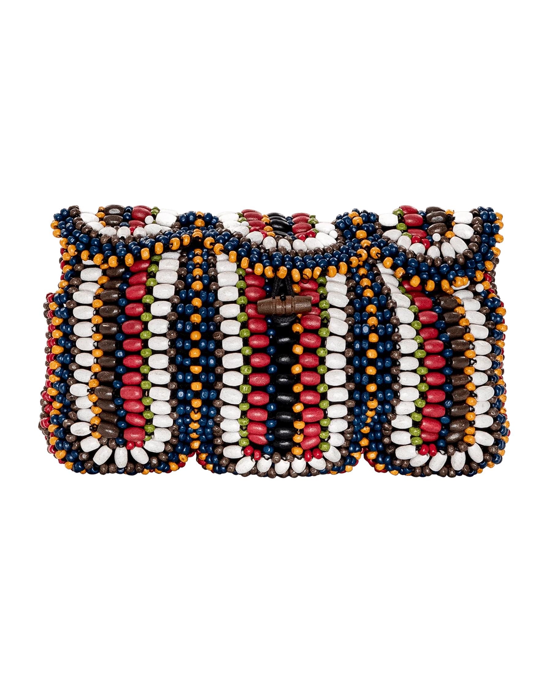 The Beaded Clutch. -- Cabana Stripe - Image 5