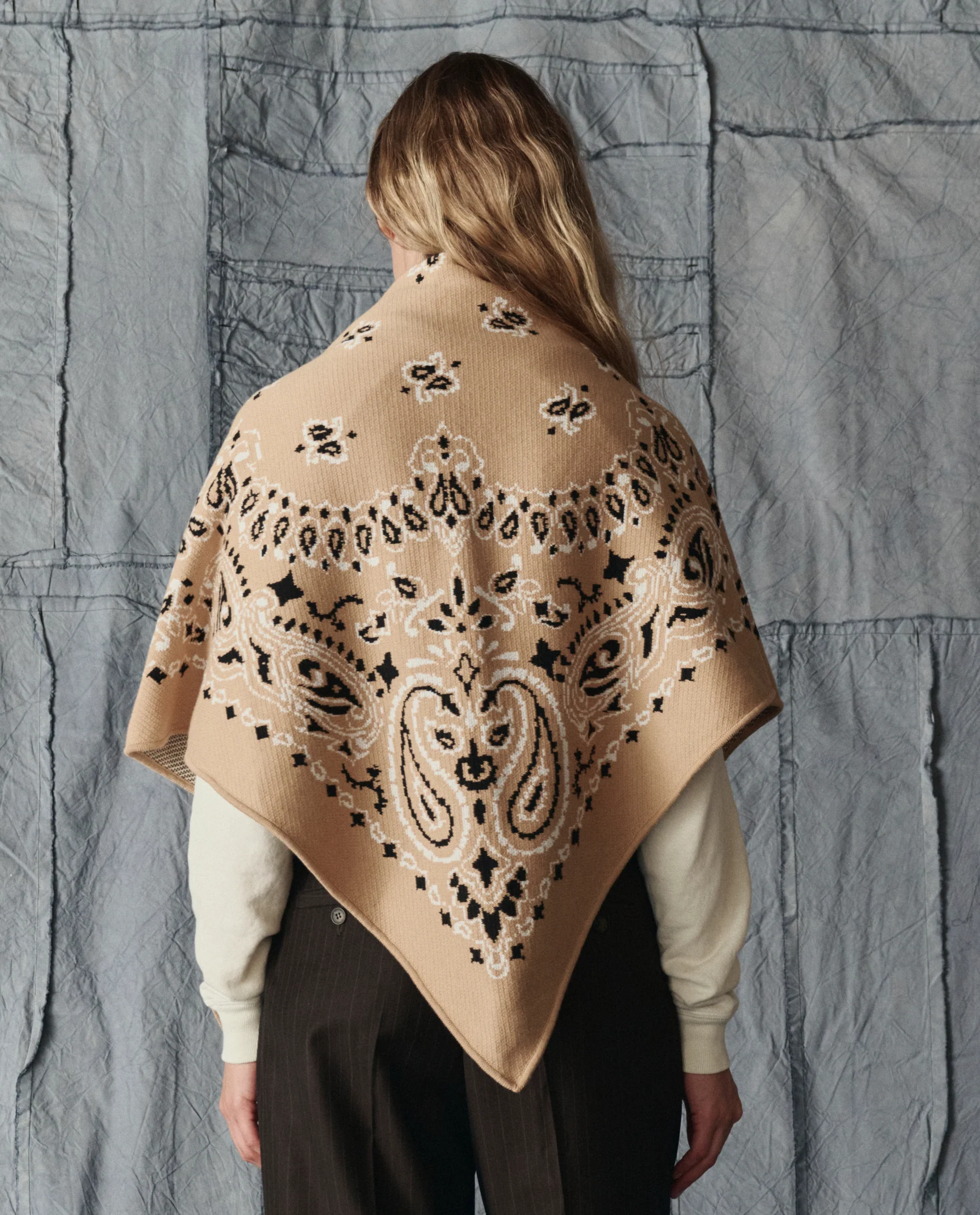 The Big Bandana Scarf. -- Camel - Image 3