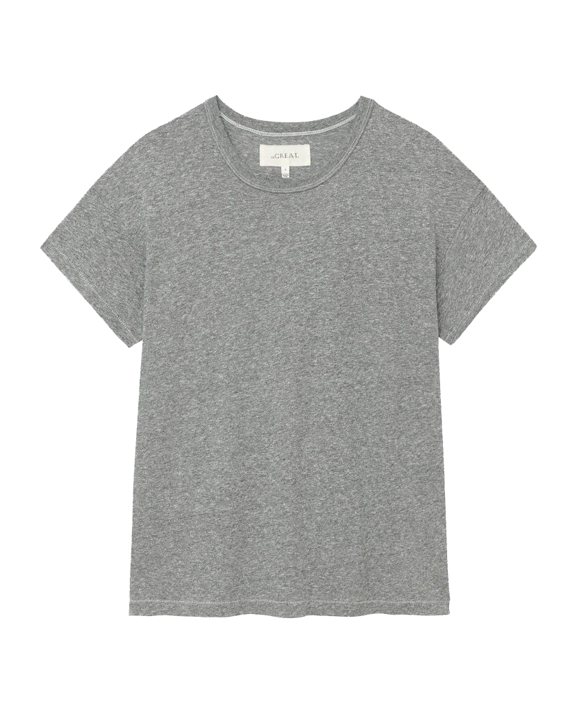 The Boxy Crew. Solid -- Heather Grey - Image 4