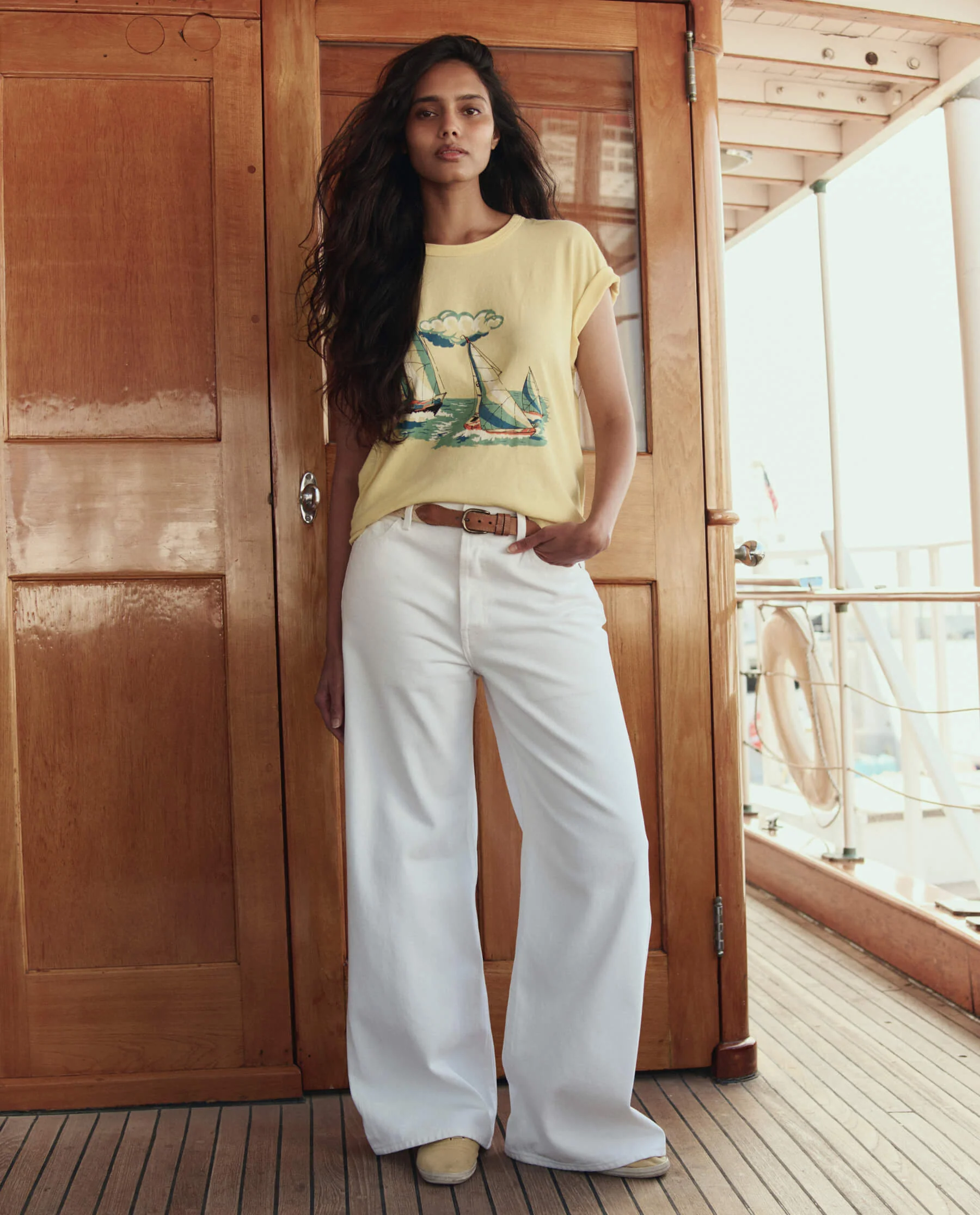 The Boxy Crew w/ Sailing Boats Graphic. -- Sunbeam - Image 2