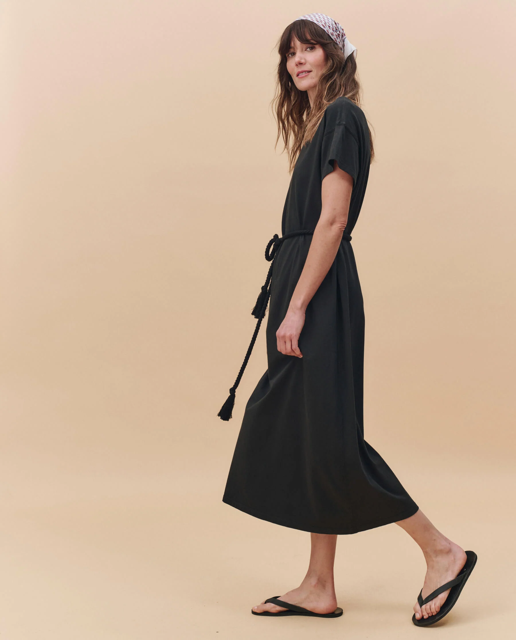 The Boxy Tee Dress. -- Almost Black - Image 3