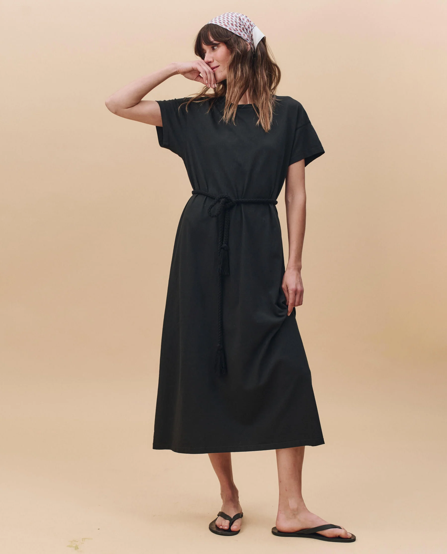 The Boxy Tee Dress. -- Almost Black - Image 4