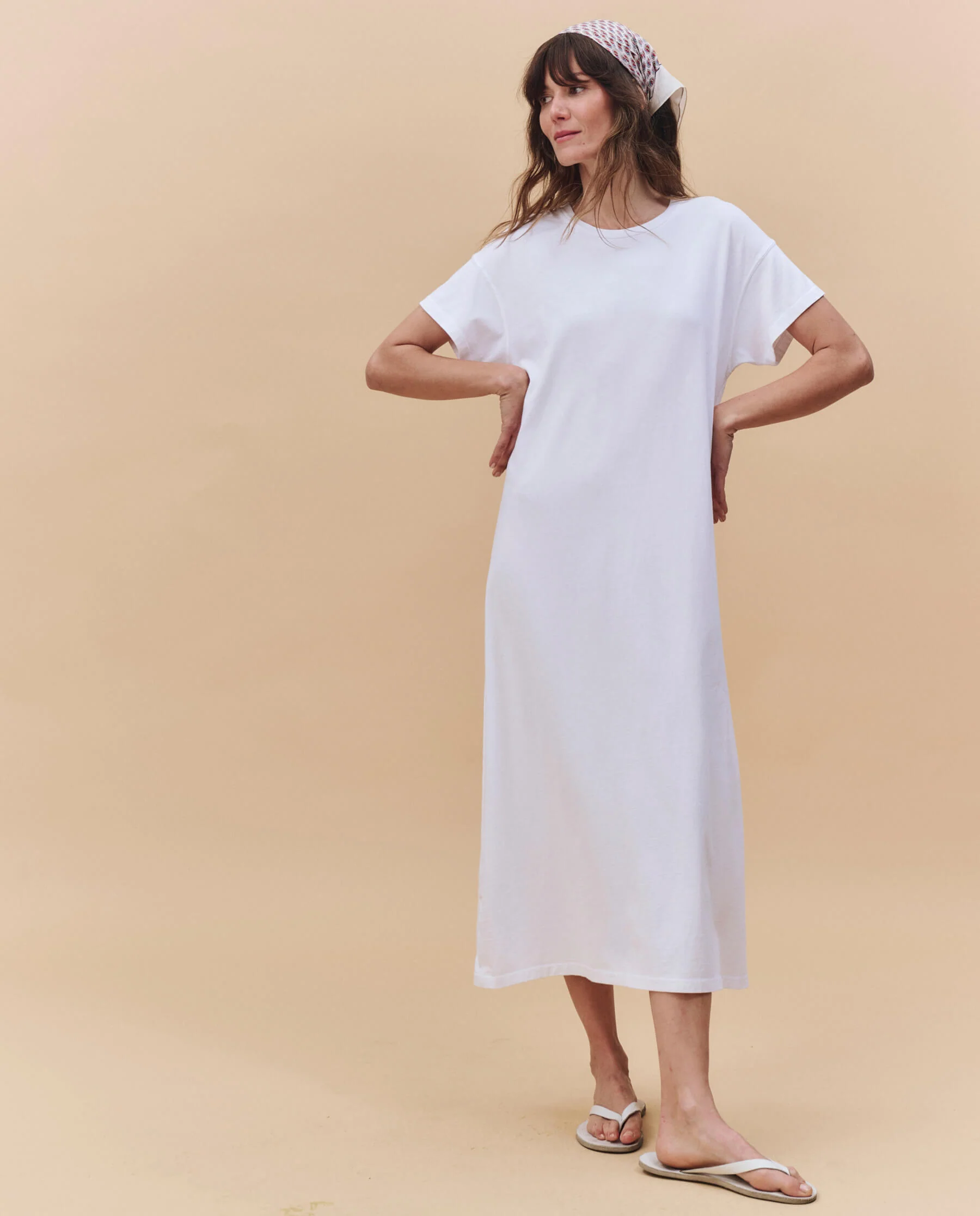 The Boxy Tee Dress. -- True White - Image 4