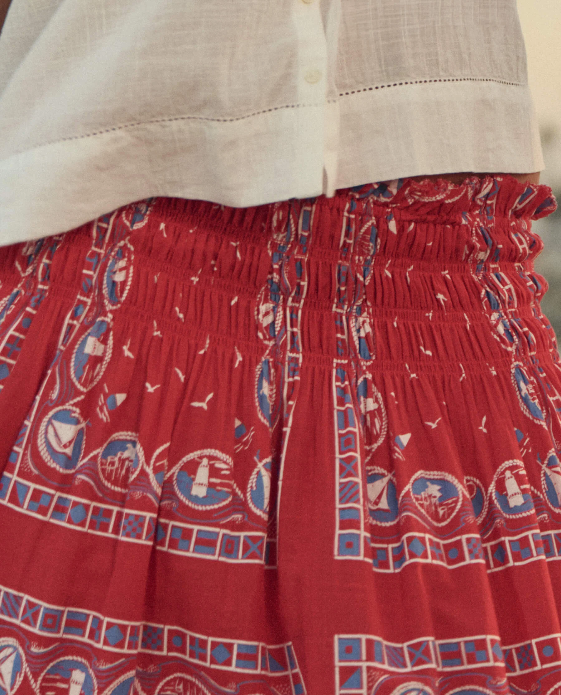 The Canary Skirt. -- Red Sailboat Bandana - Image 2