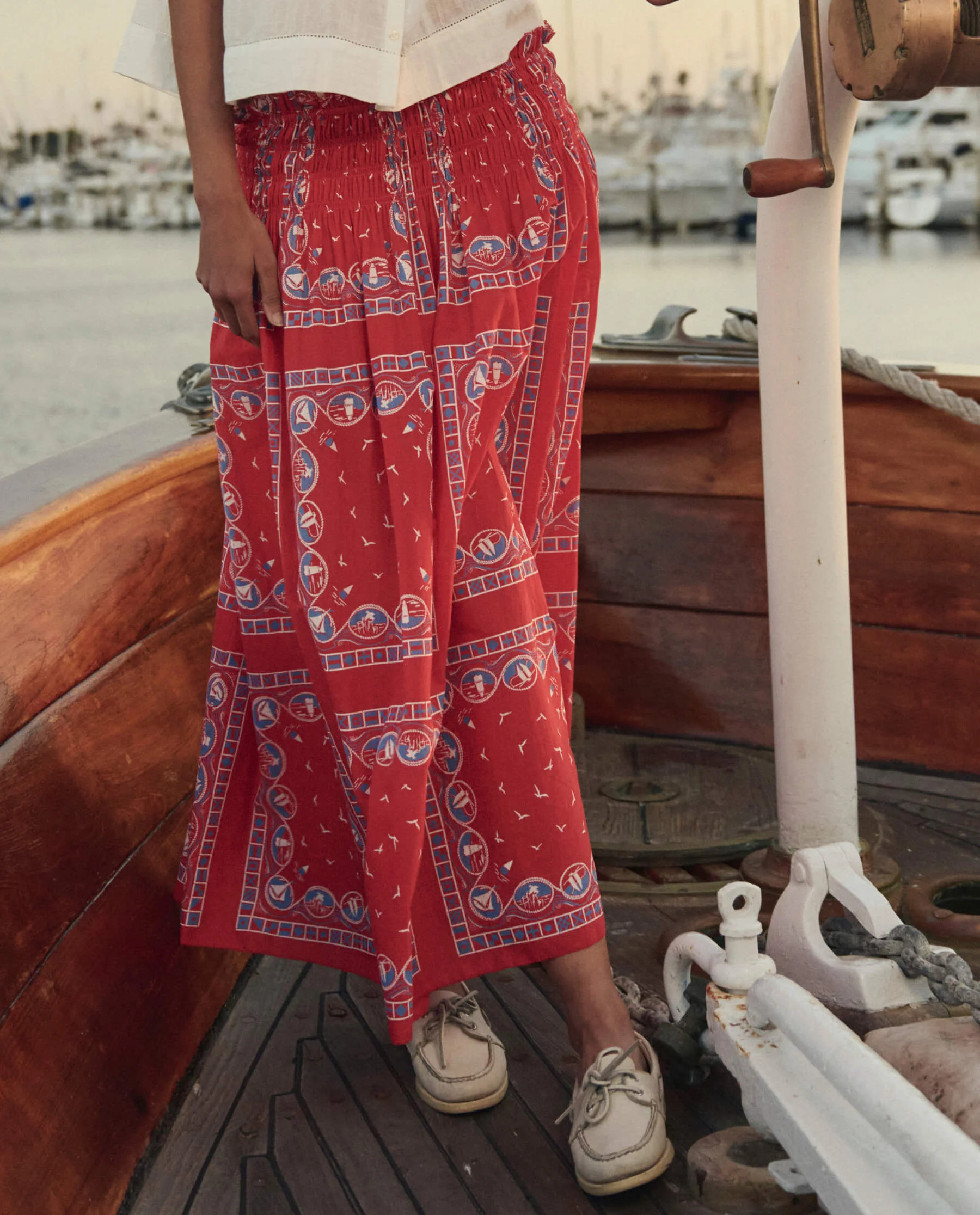 The Canary Skirt. -- Red Sailboat Bandana - Image 3