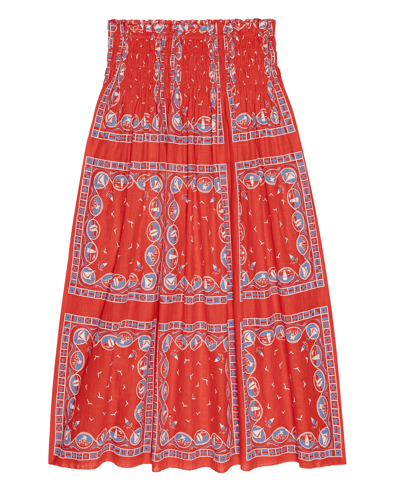 The Canary Skirt. -- Red Sailboat Bandana - Image 6