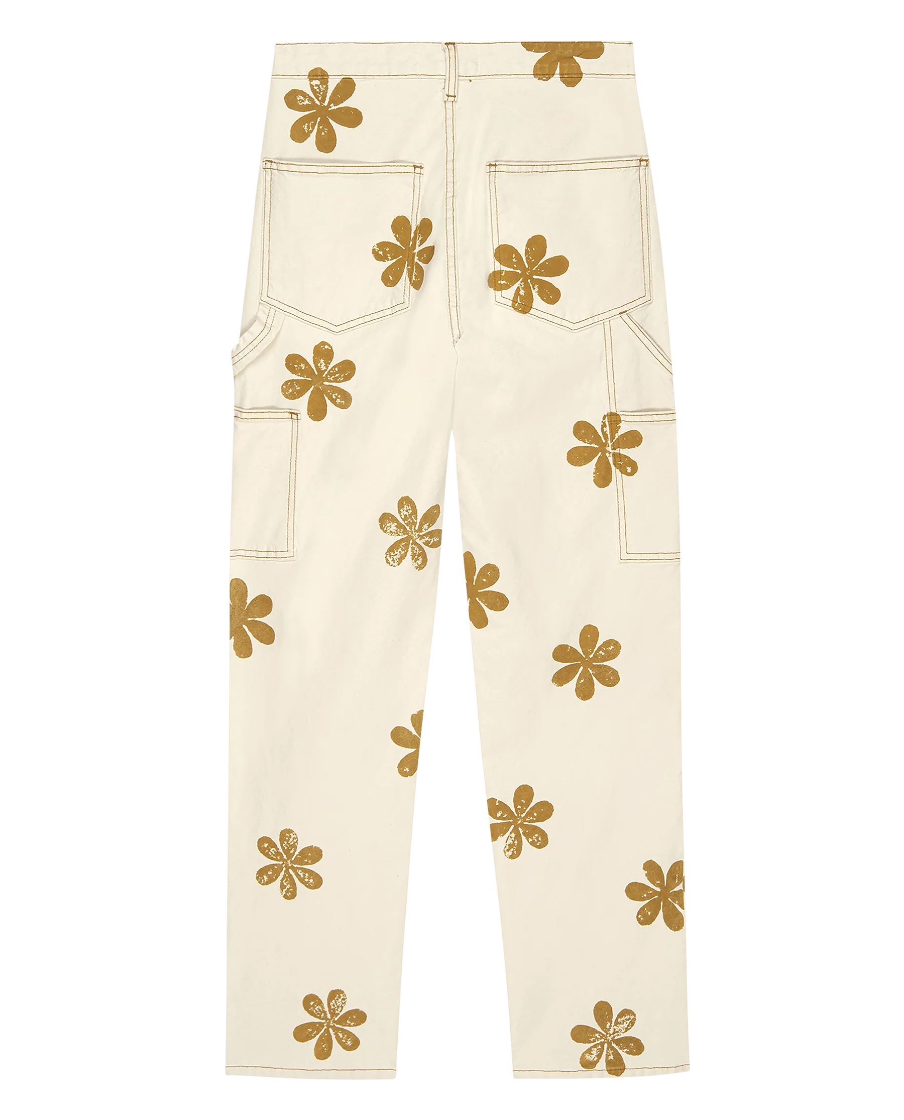 The Carpenter Pant with Daisy Stamp. -- Natural - Image 7