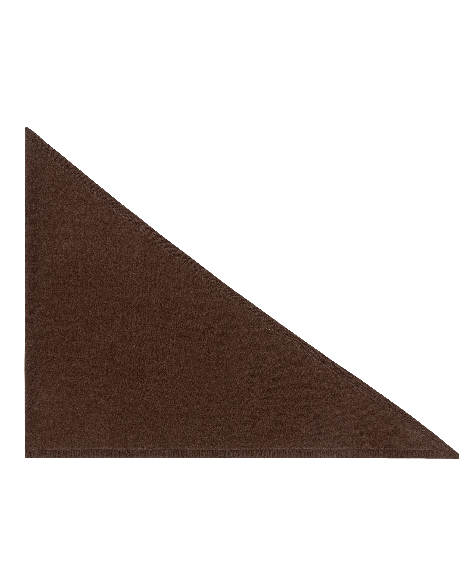 The Cashmere Kerchief Scarf. -- Chocolate - Image 3