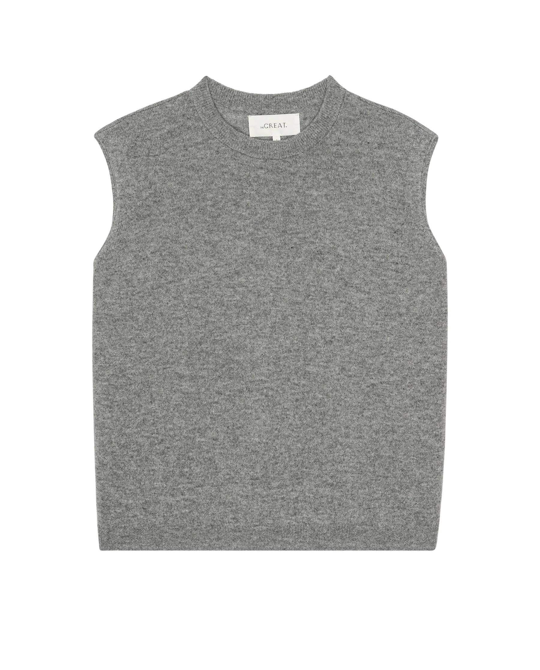 The Cashmere Pullover Vest. -- Heather Grey - Image 5