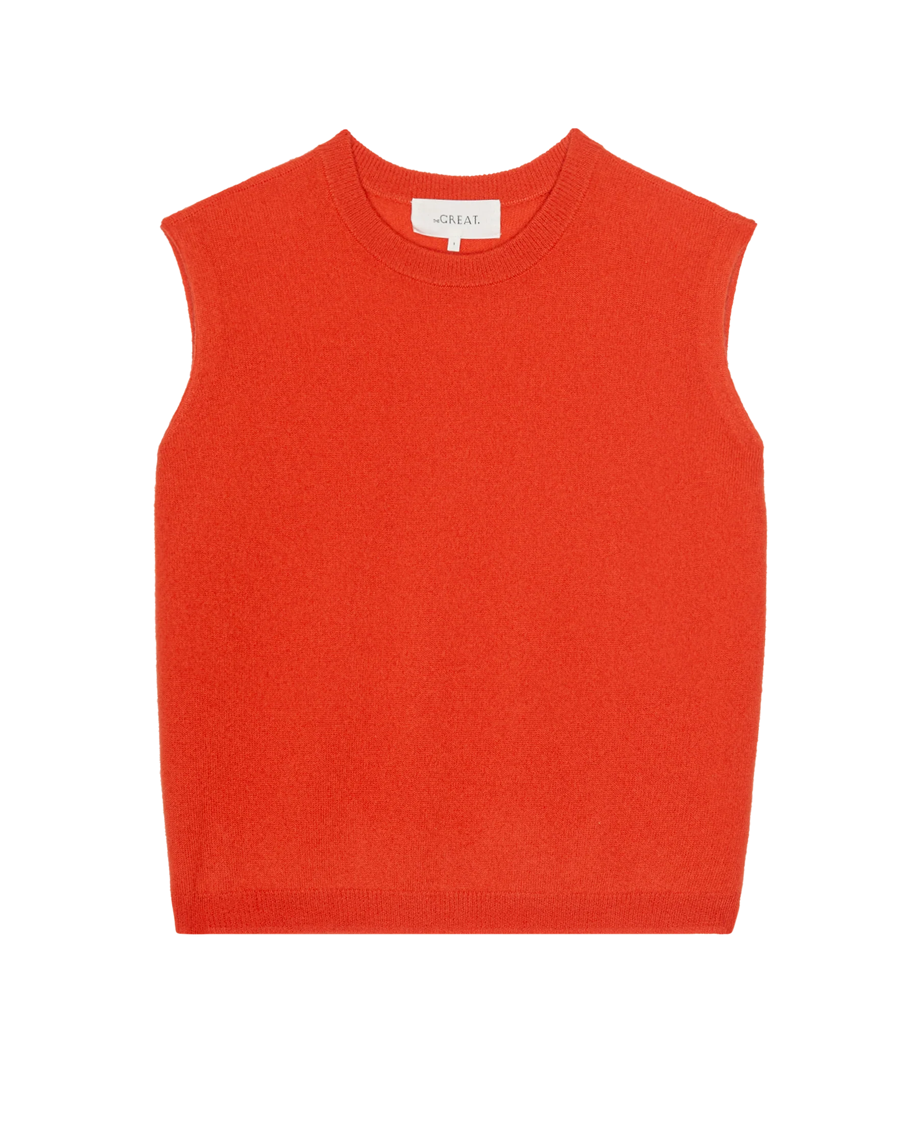 The Cashmere Pullover Vest. -- Hot Orange - Image 5