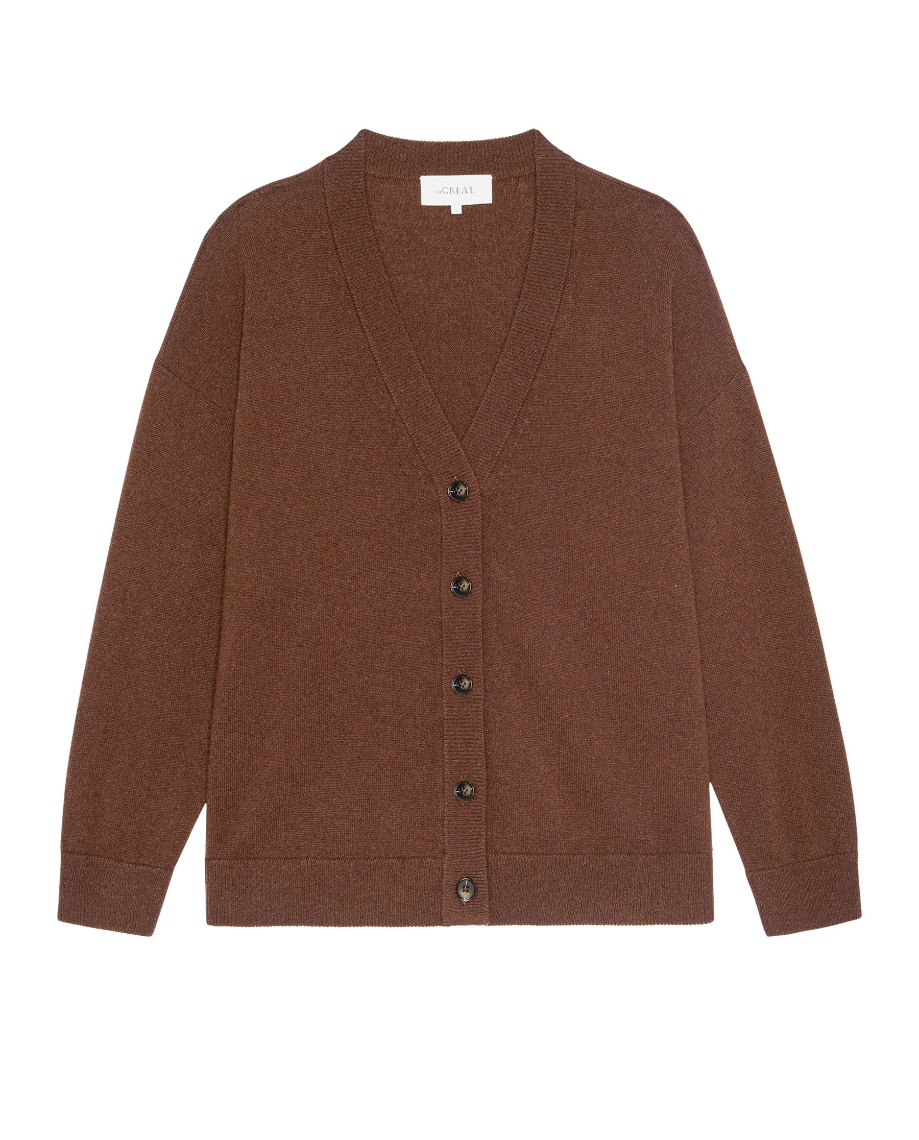 The Cashmere Slouch Cardigan. -- Chocolate - Image 5