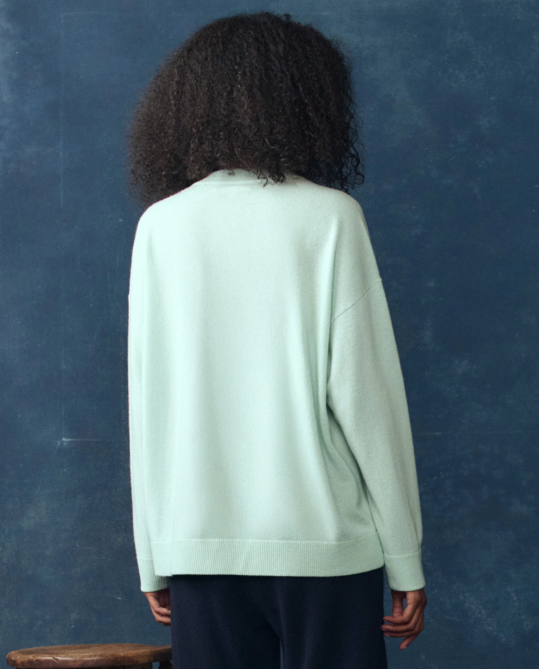 The Cashmere Slouch Cardigan. -- Mint - Image 2