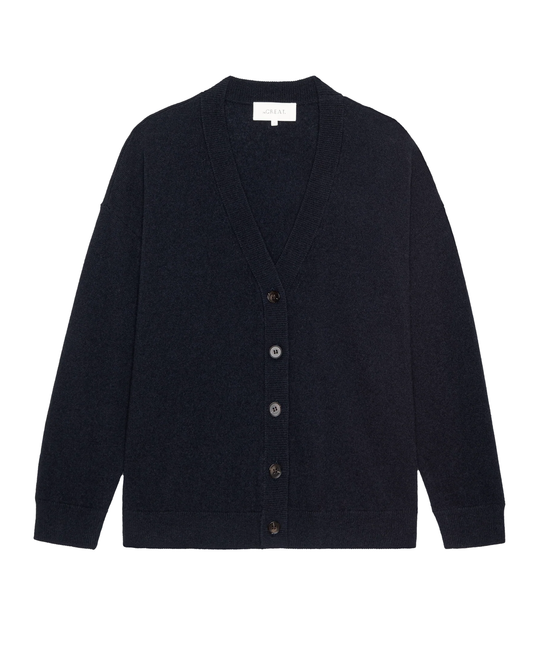 The Cashmere Slouch Cardigan. -- Navy - Image 5