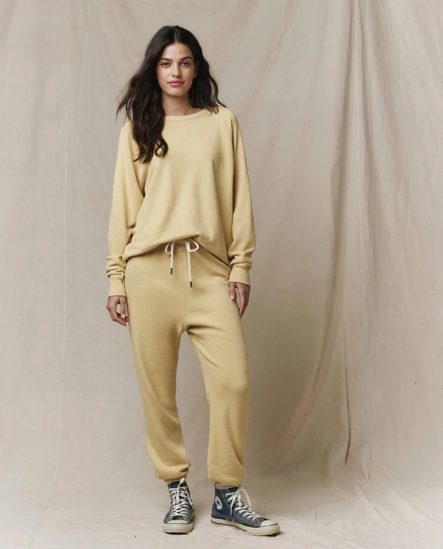 The College Sweatshirt. Solid -- Butter Yellow - Image 4