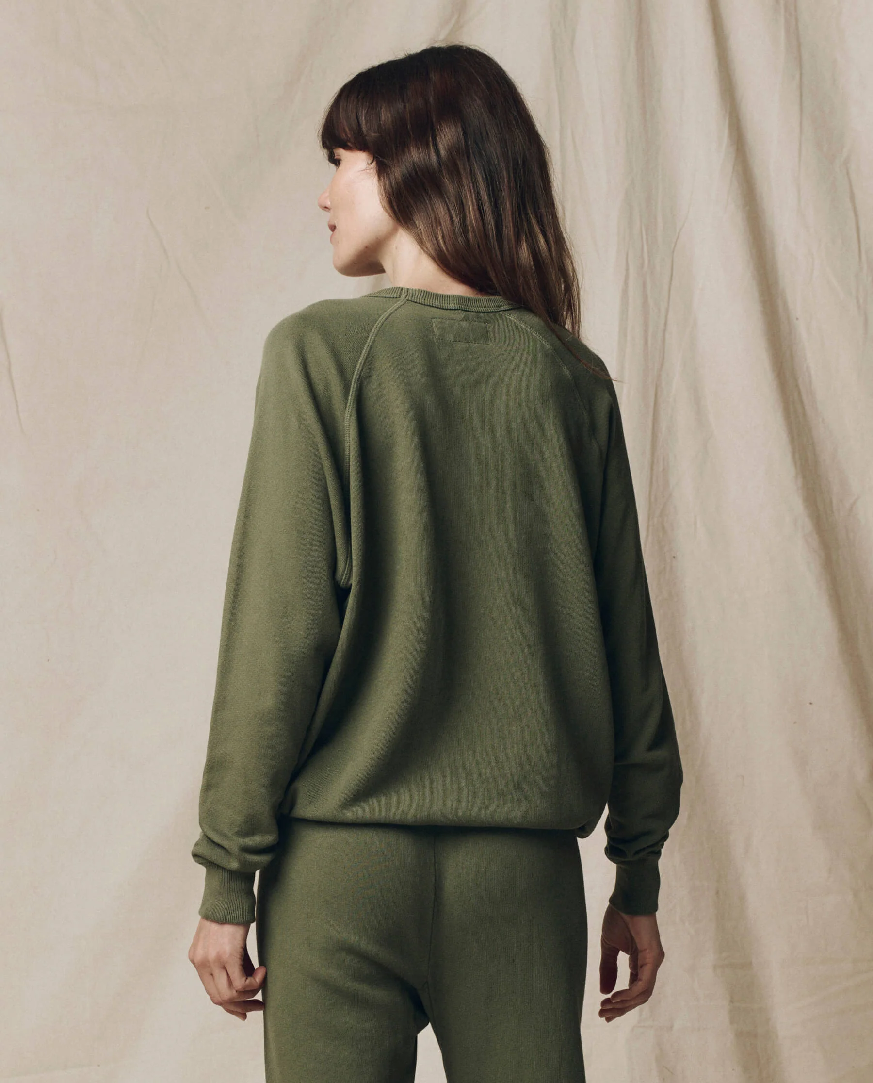 The College Sweatshirt. Solid -- Heritage Army - Image 2