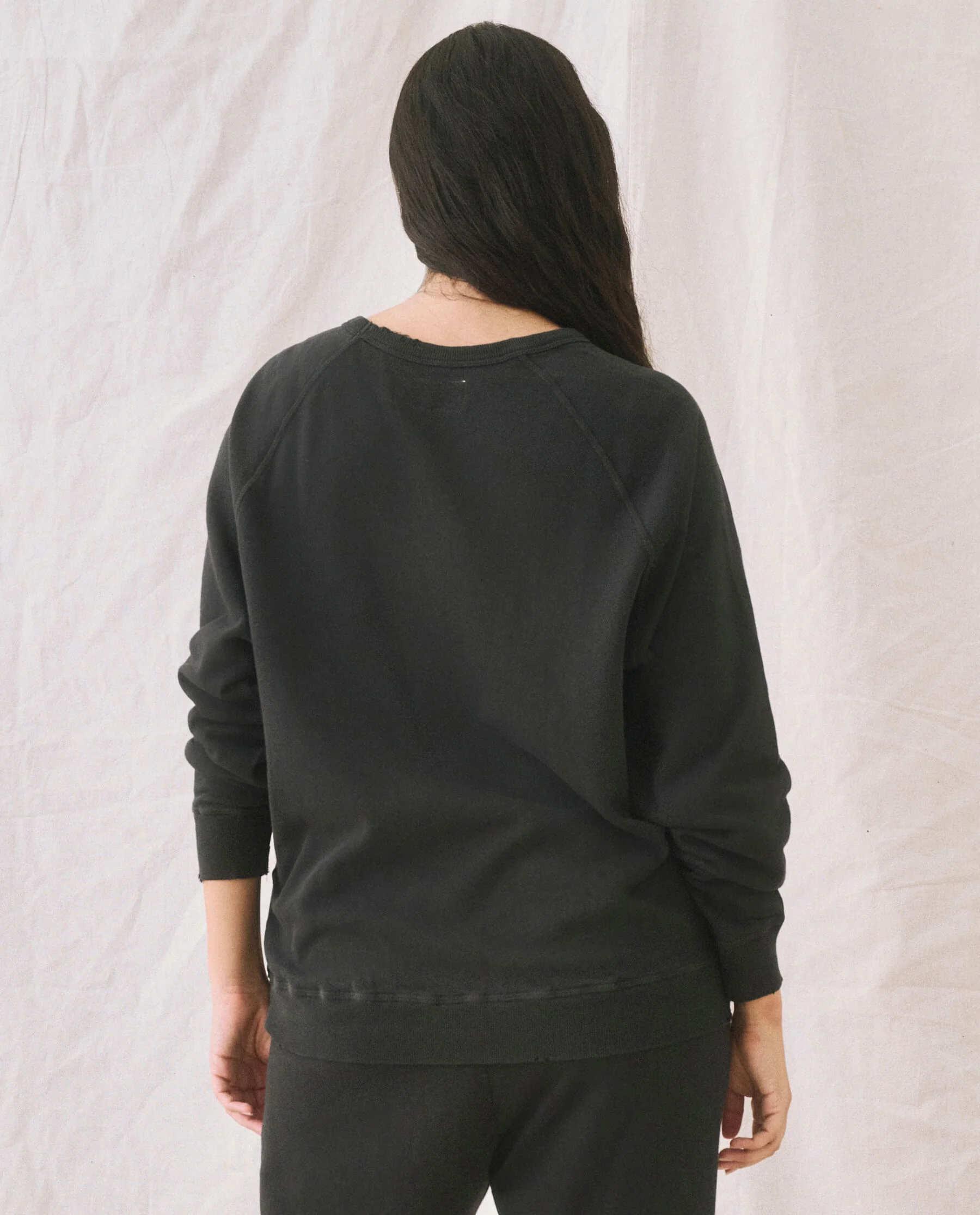 The College Sweatshirt. Solid -- Almost Black - Image 5