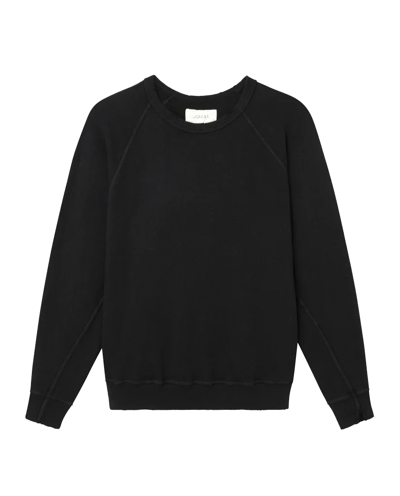 The College Sweatshirt. Solid -- Almost Black - Image 7