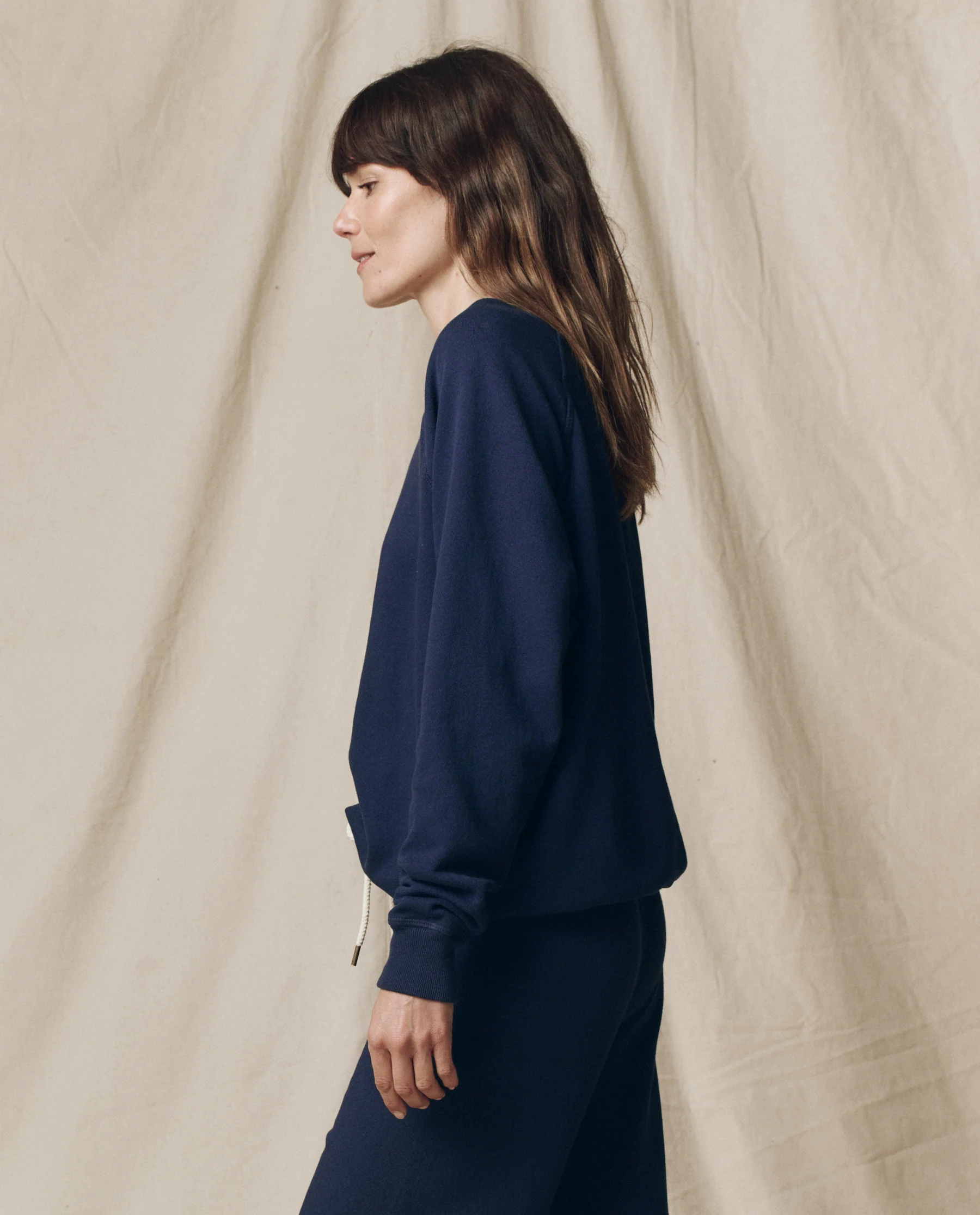 The College Sweatshirt. Solid -- True Navy - Image 3