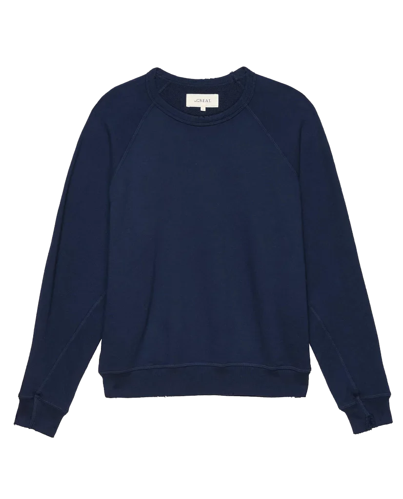 The College Sweatshirt. Solid -- True Navy - Image 5