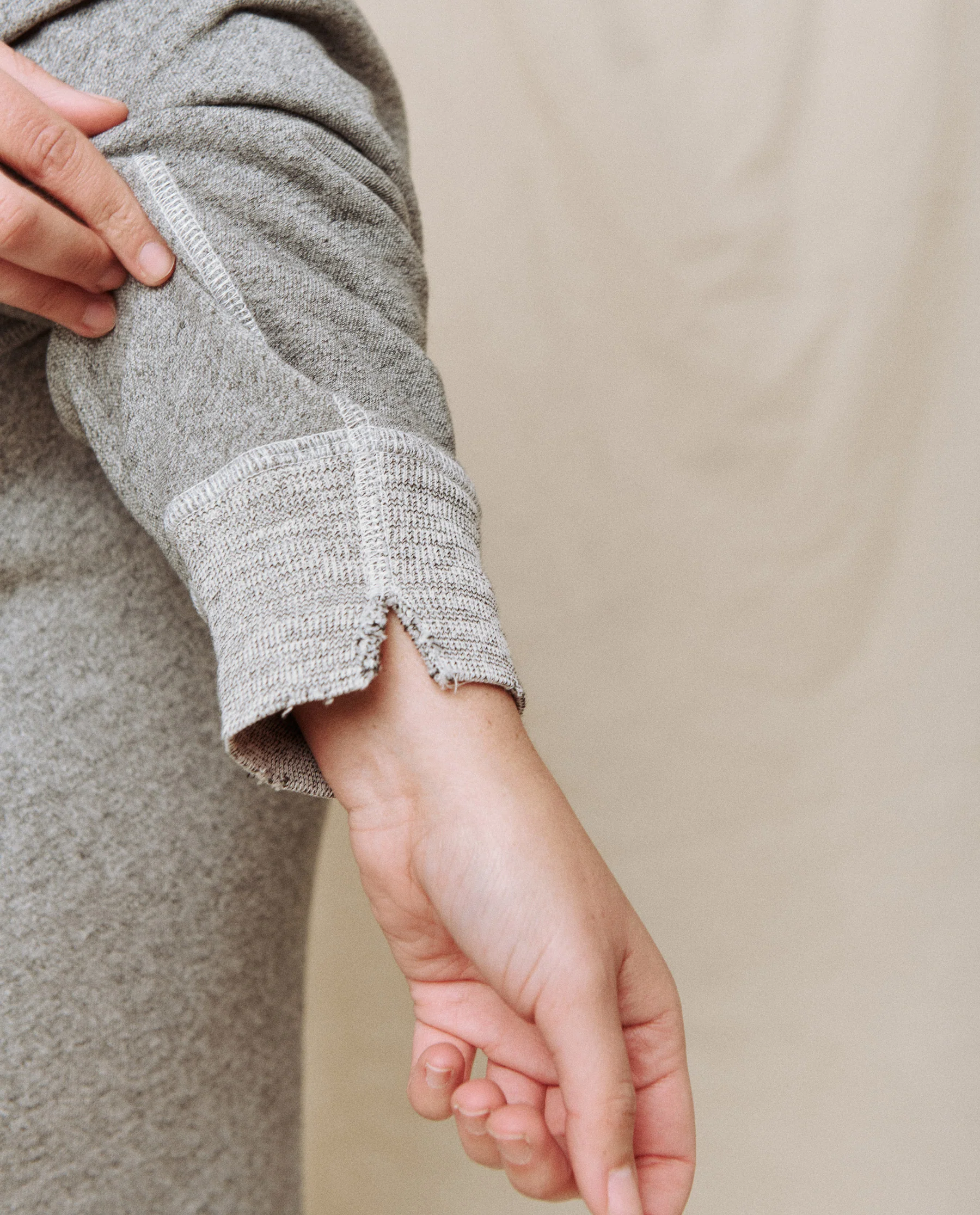 The College Sweatshirt. Solid -- Varsity Grey - Image 2