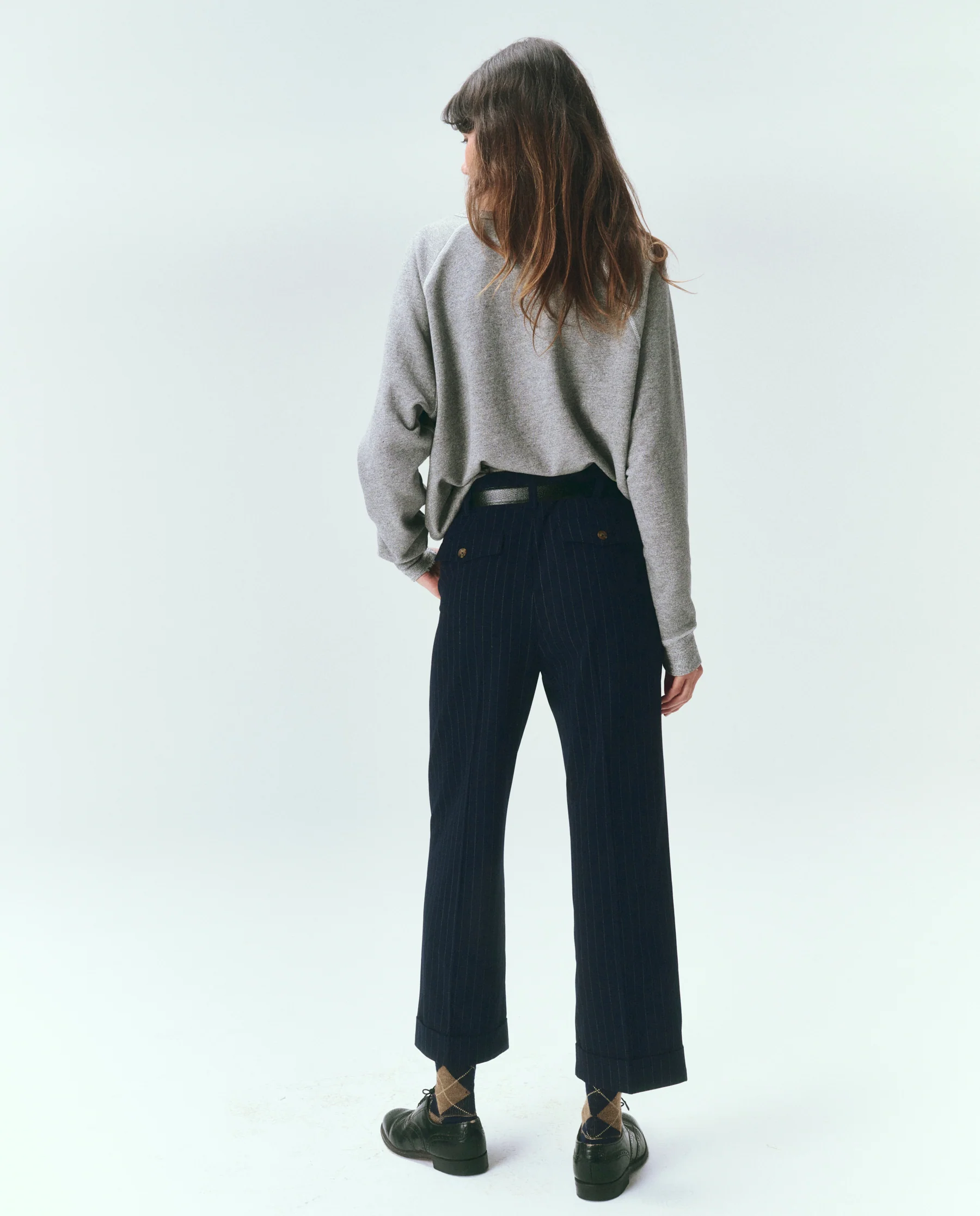 The College Sweatshirt. Solid -- Varsity Grey - Image 5