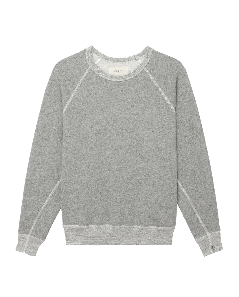 The College Sweatshirt. Solid -- Varsity Grey - Image 6
