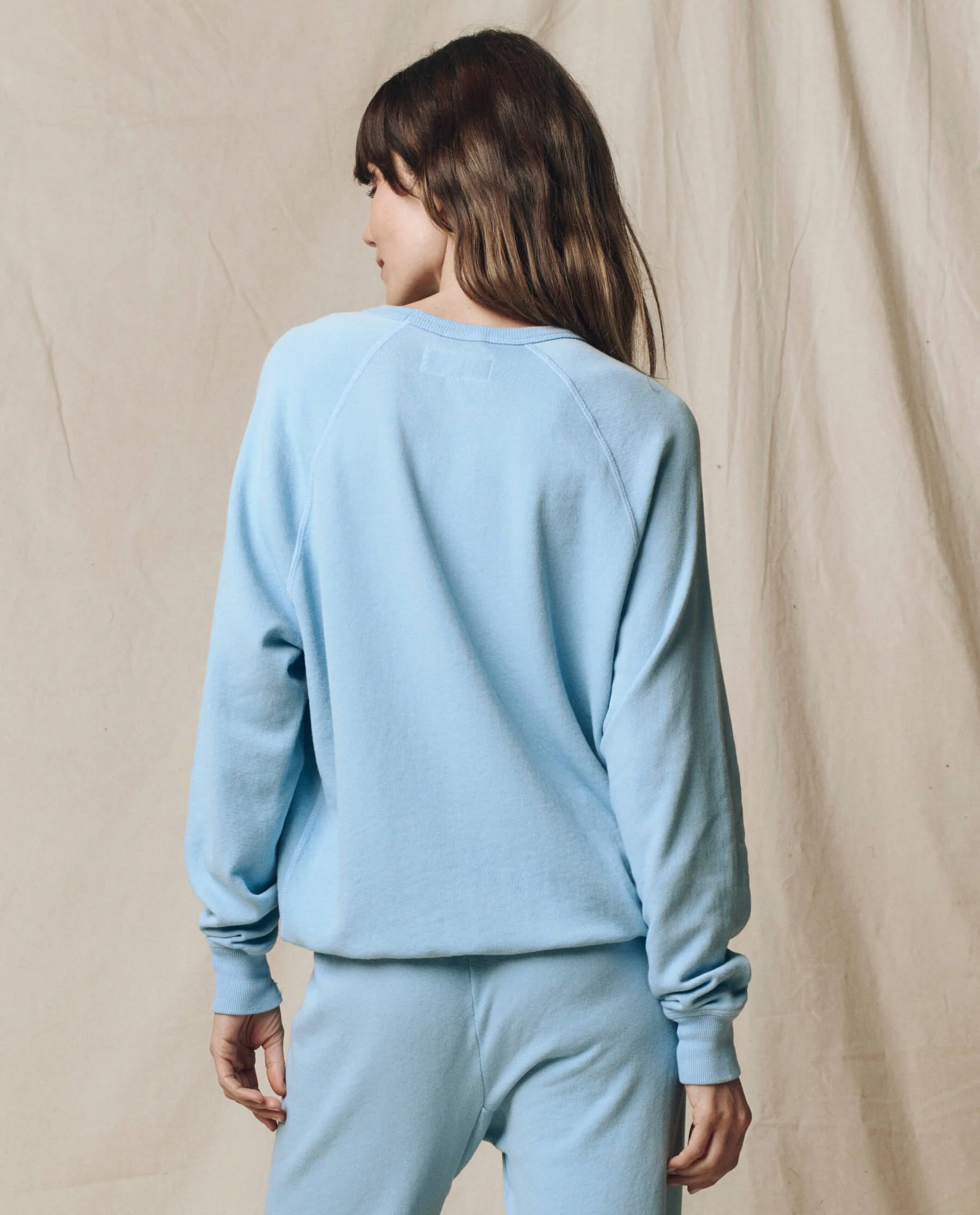 The College Sweatshirt. Solid -- Vista Blue - Image 2