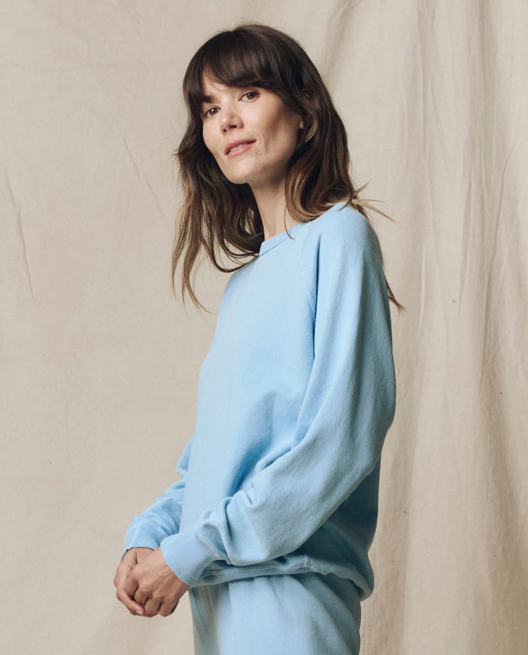 The College Sweatshirt. Solid -- Vista Blue - Image 3