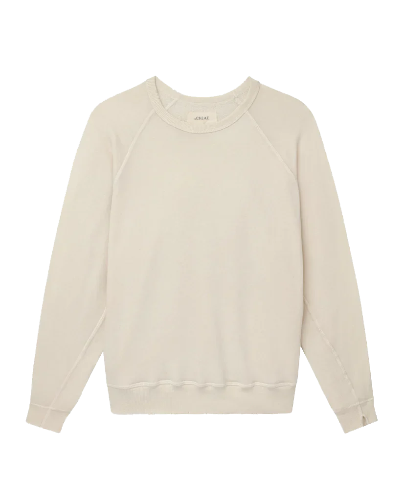 The College Sweatshirt. Solid -- Washed White - Image 5