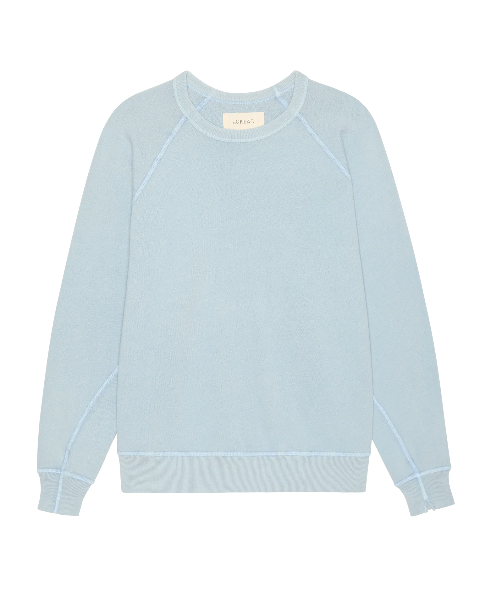The College Sweatshirt. Solid -- Whisper Blue - Image 6