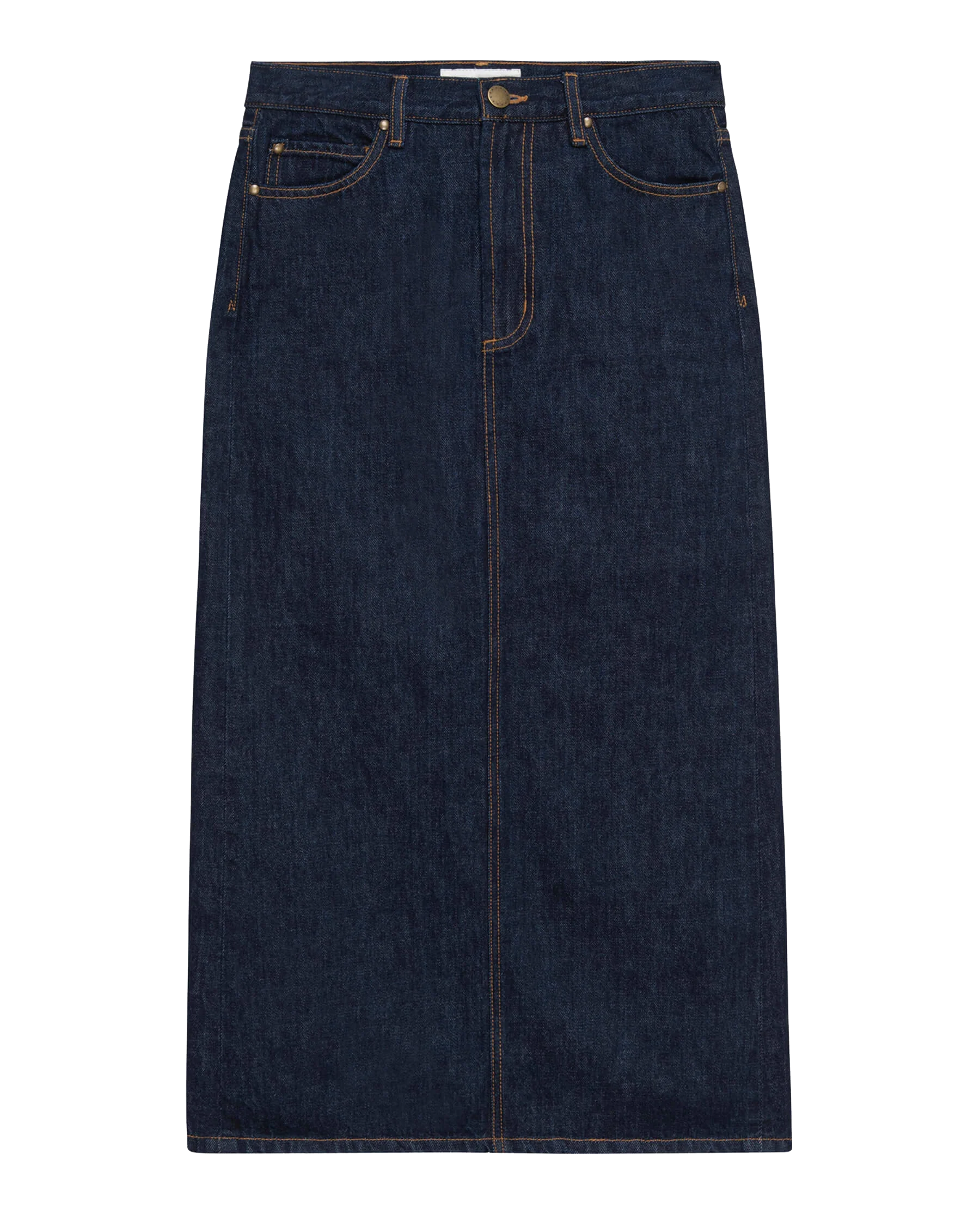 The Column Skirt. -- Midnight Rinse - Image 4