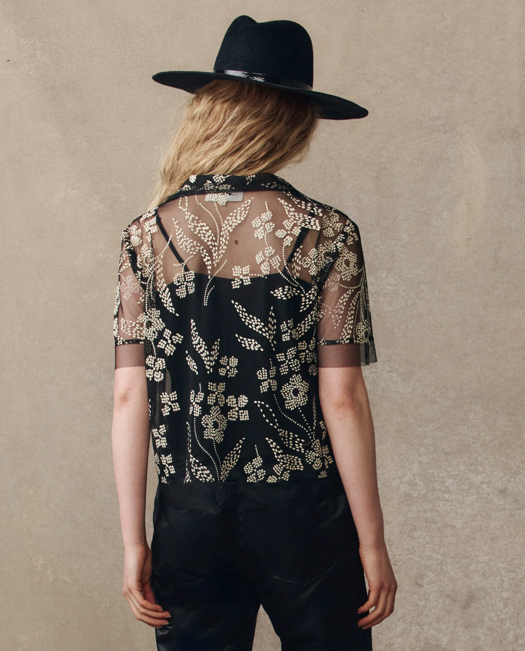 The Cotillion Top. -- Brocade Floral - Image 2