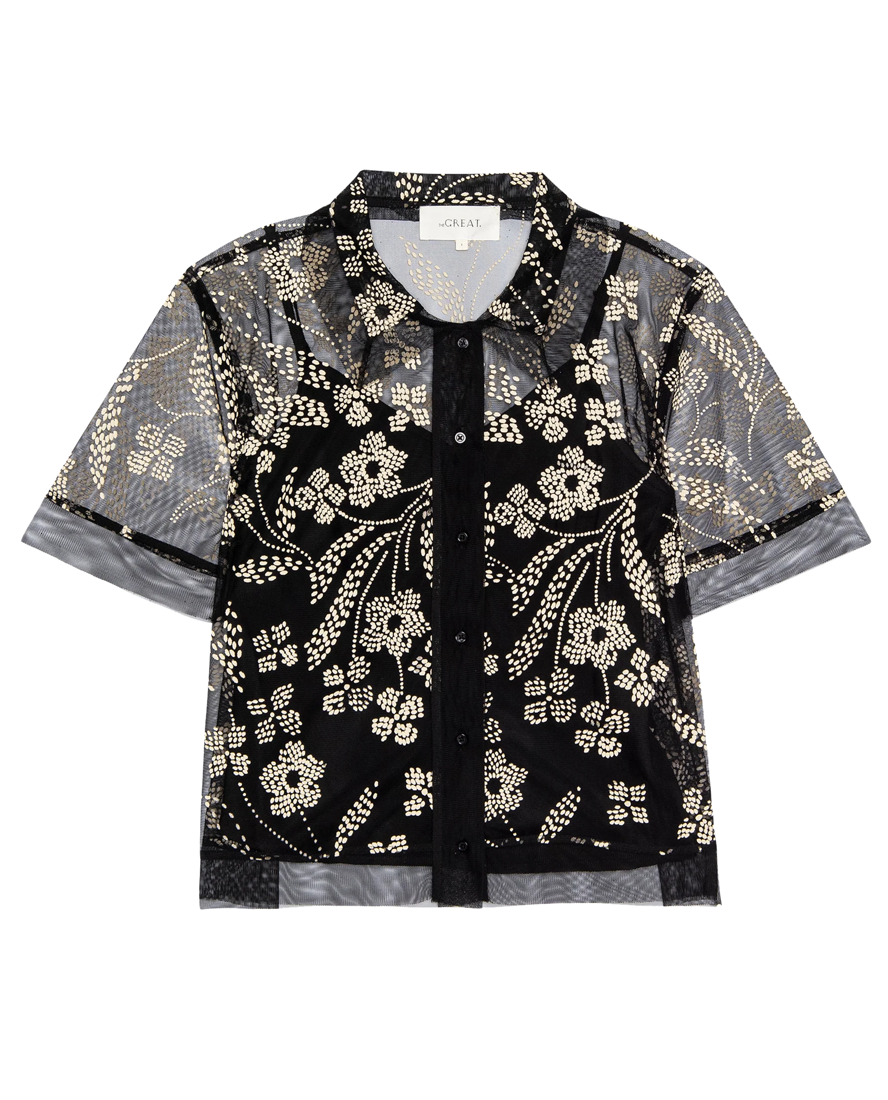 The Cotillion Top. -- Brocade Floral - Image 6
