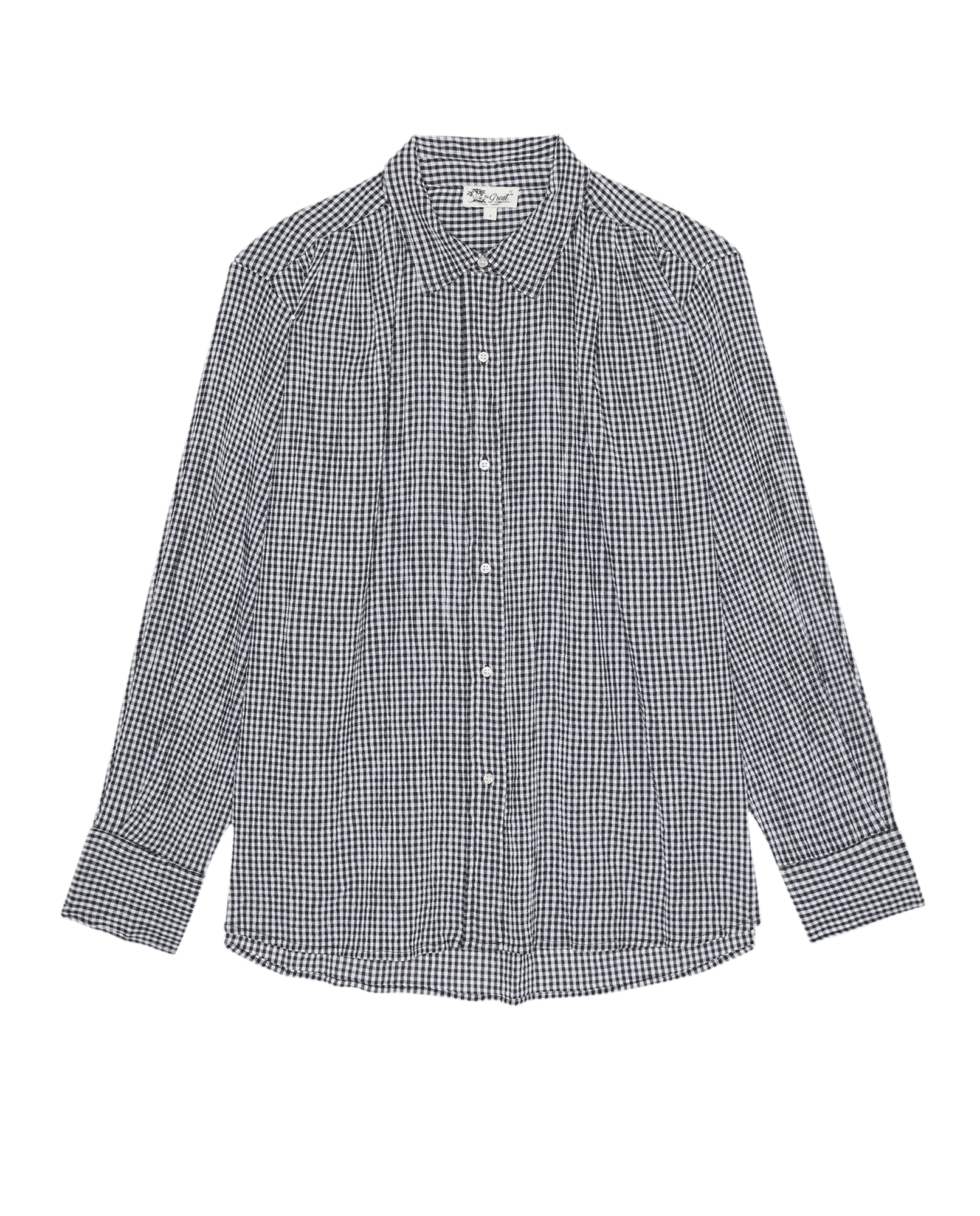 The Cove Shirt. -- Black And Cream Check - Image 4