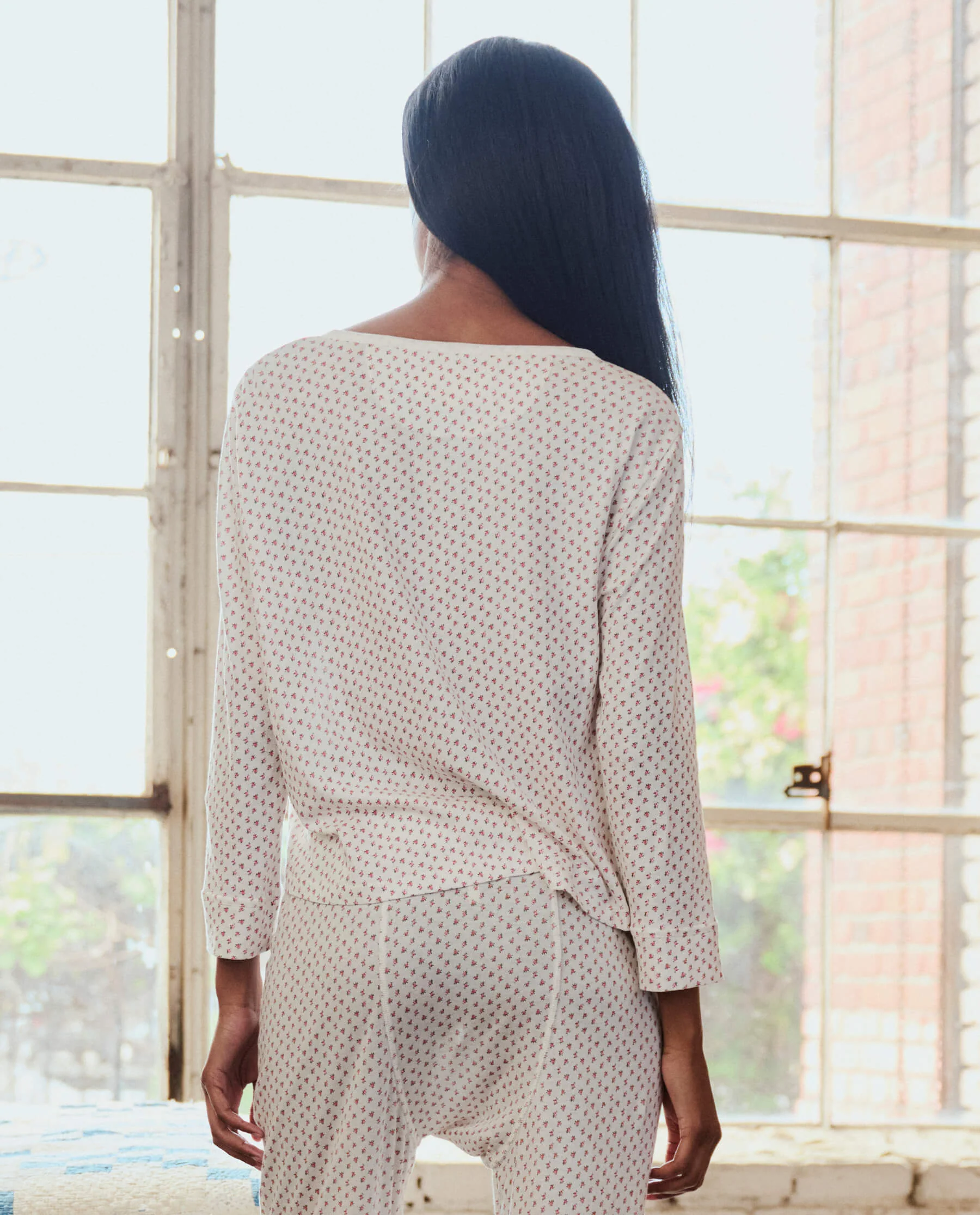 The Crop Sleep Henley. -- Calico Rose - Image 5