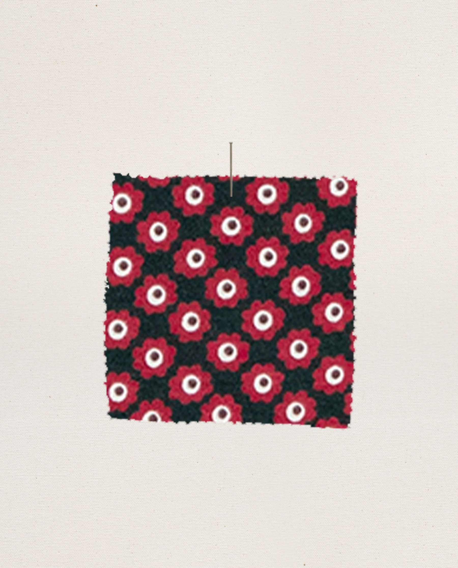 The Crop Sleep Henley. -- Daisy Tie Print - Image 3