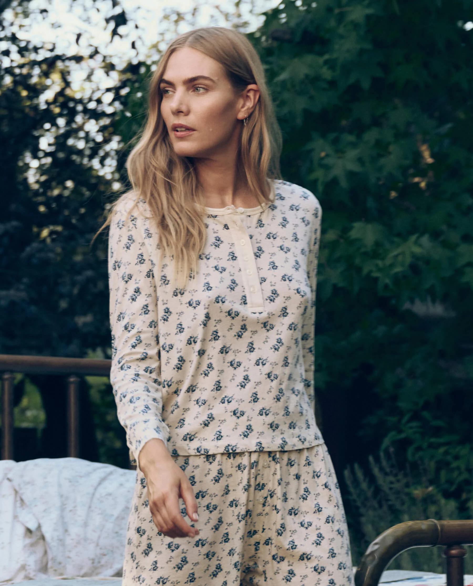 The Crop Sleep Henley. -- Indigo Rose - Image 3