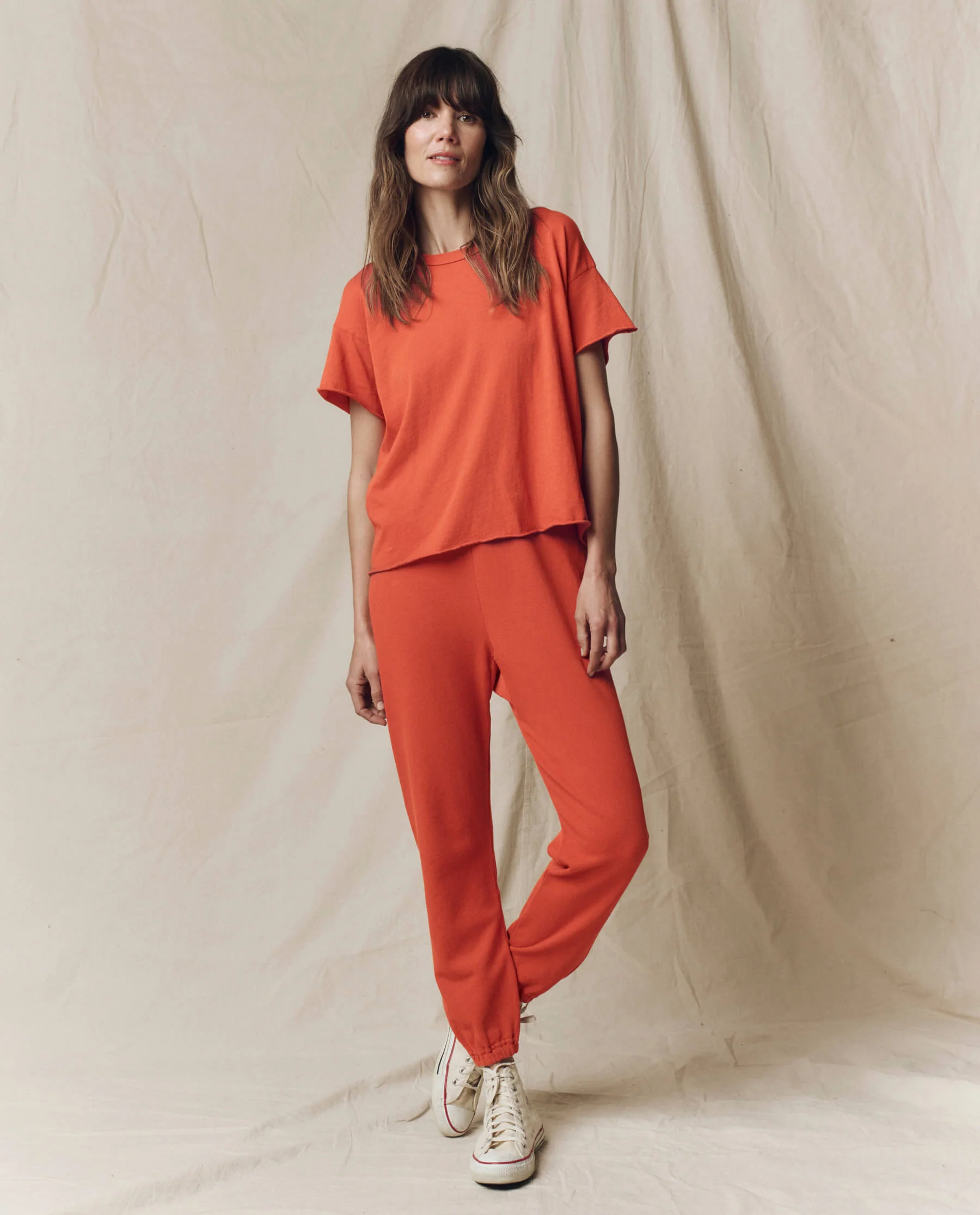 The Crop Tee. Solid -- Desert Clay - Image 4
