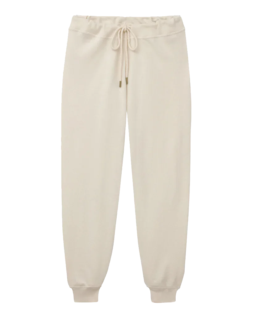 The Cropped Sweatpant. Solid -- Washed White - Image 6