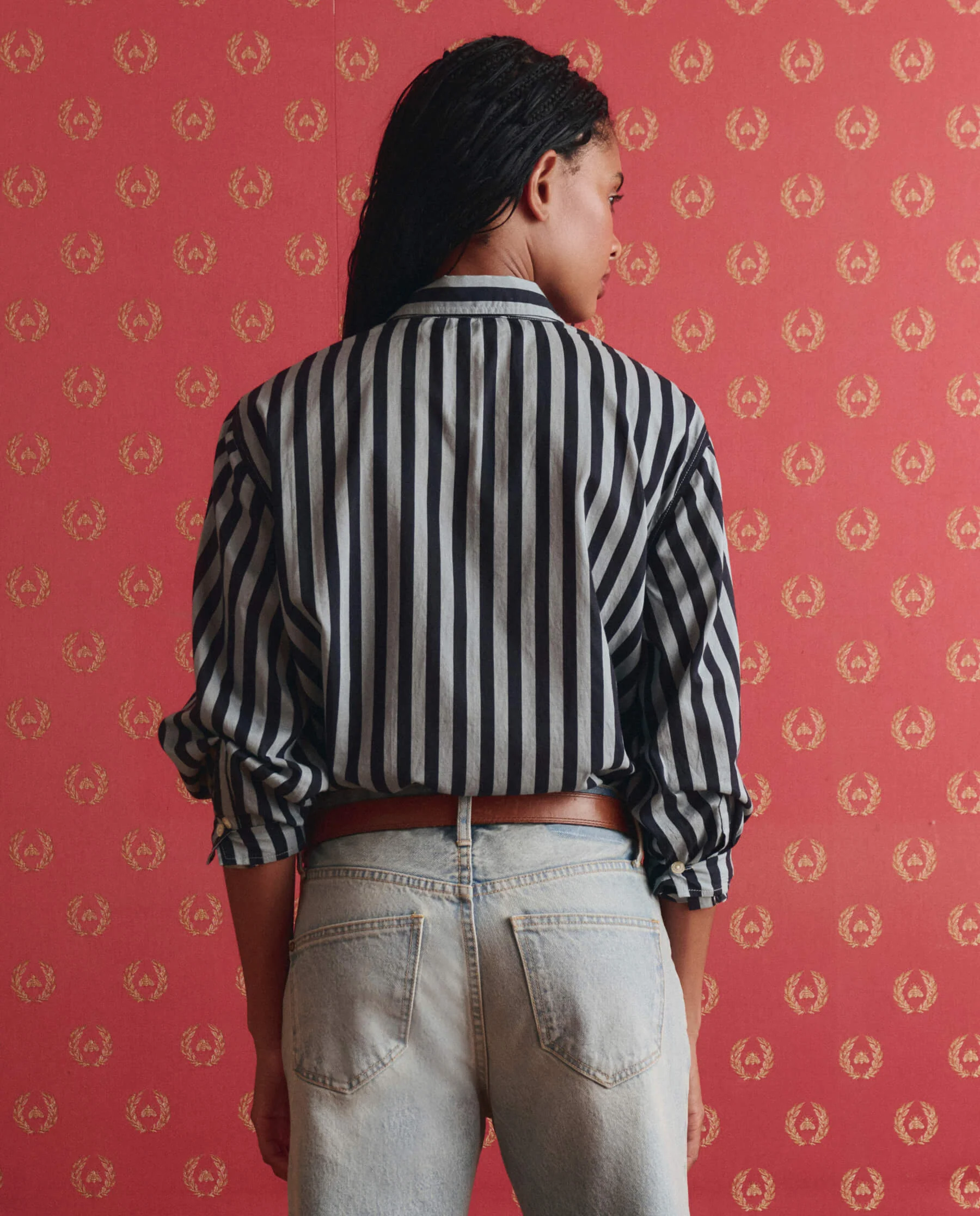 The Daily Button Up. -- Blue Club Stripe - Image 3