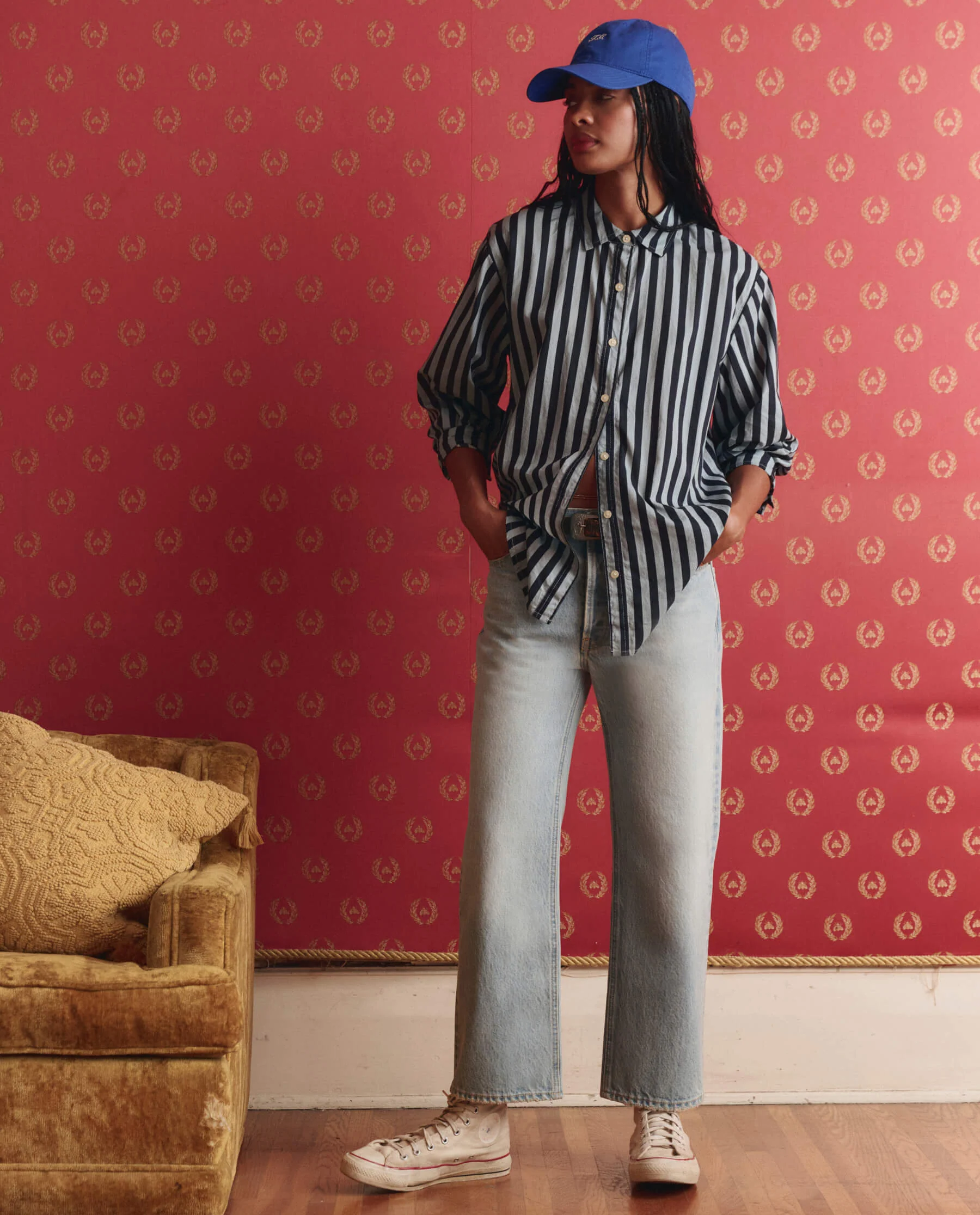 The Daily Button Up. -- Blue Club Stripe - Image 4