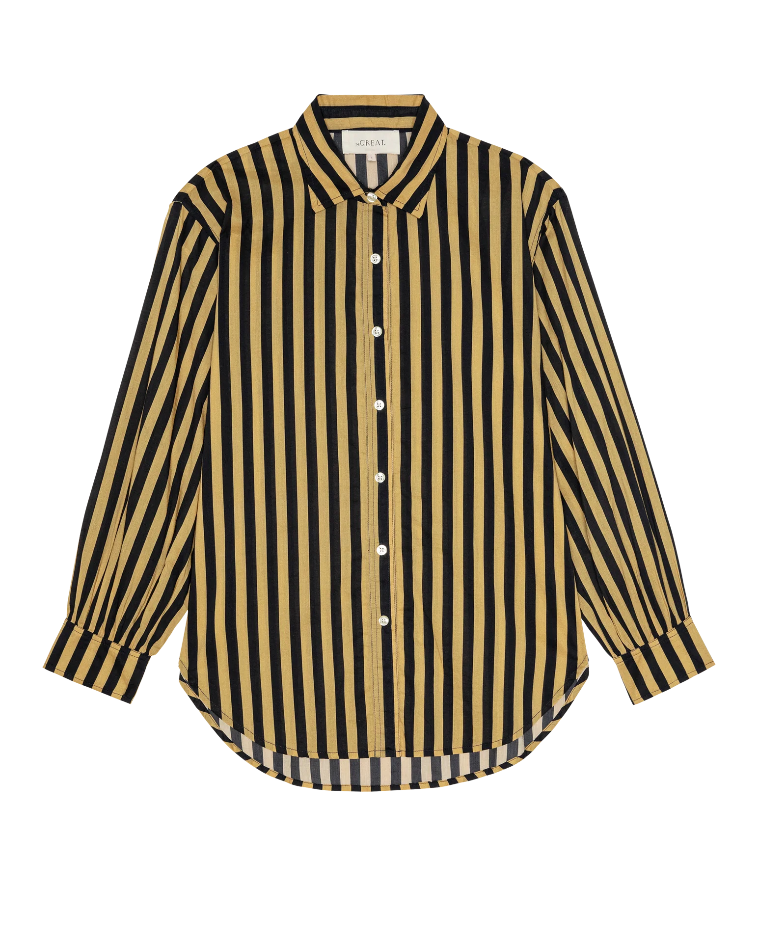 The Daily Button Up. -- Khaki/Black Club Stripe - Image 5