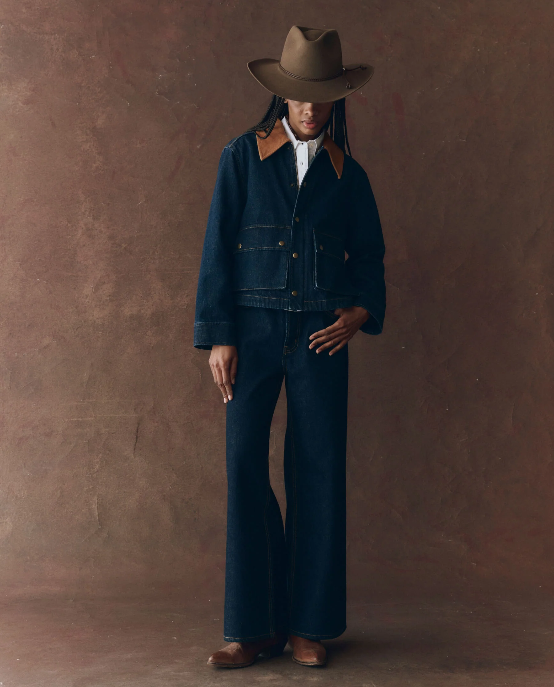 The Denim Swingy Jacket. -- Midnight Rinse - Image 5