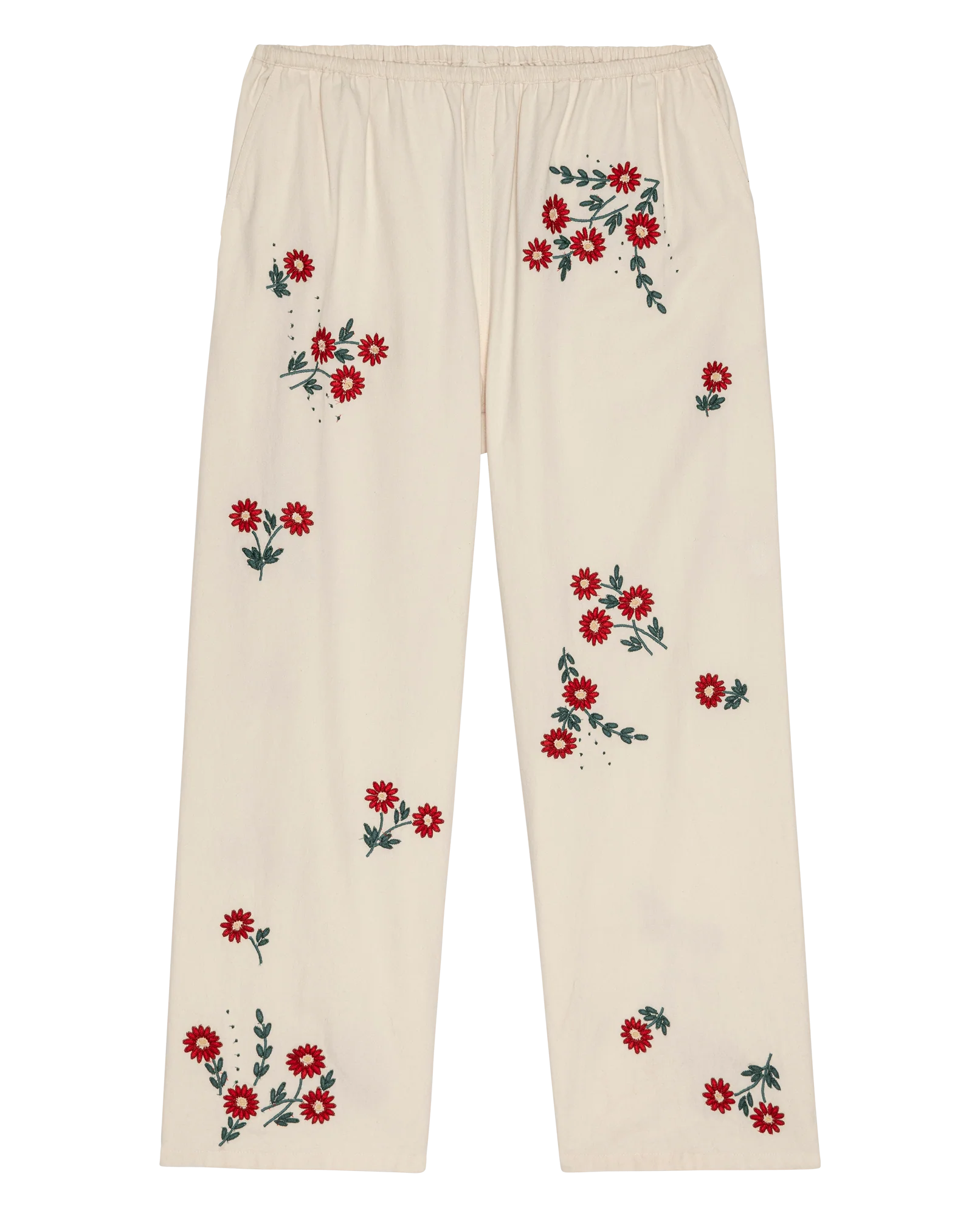 The Easy Pant. -- Natural With Field Floral Emb - Image 6