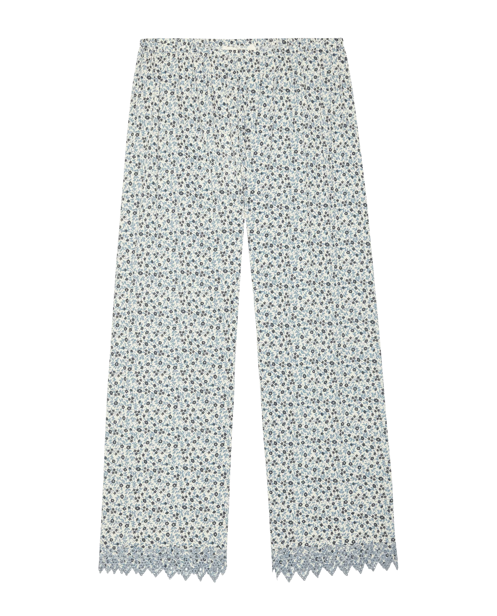 The Eyelet Easy Sleep Pant. -- Bluebell Ditsy - Image 5