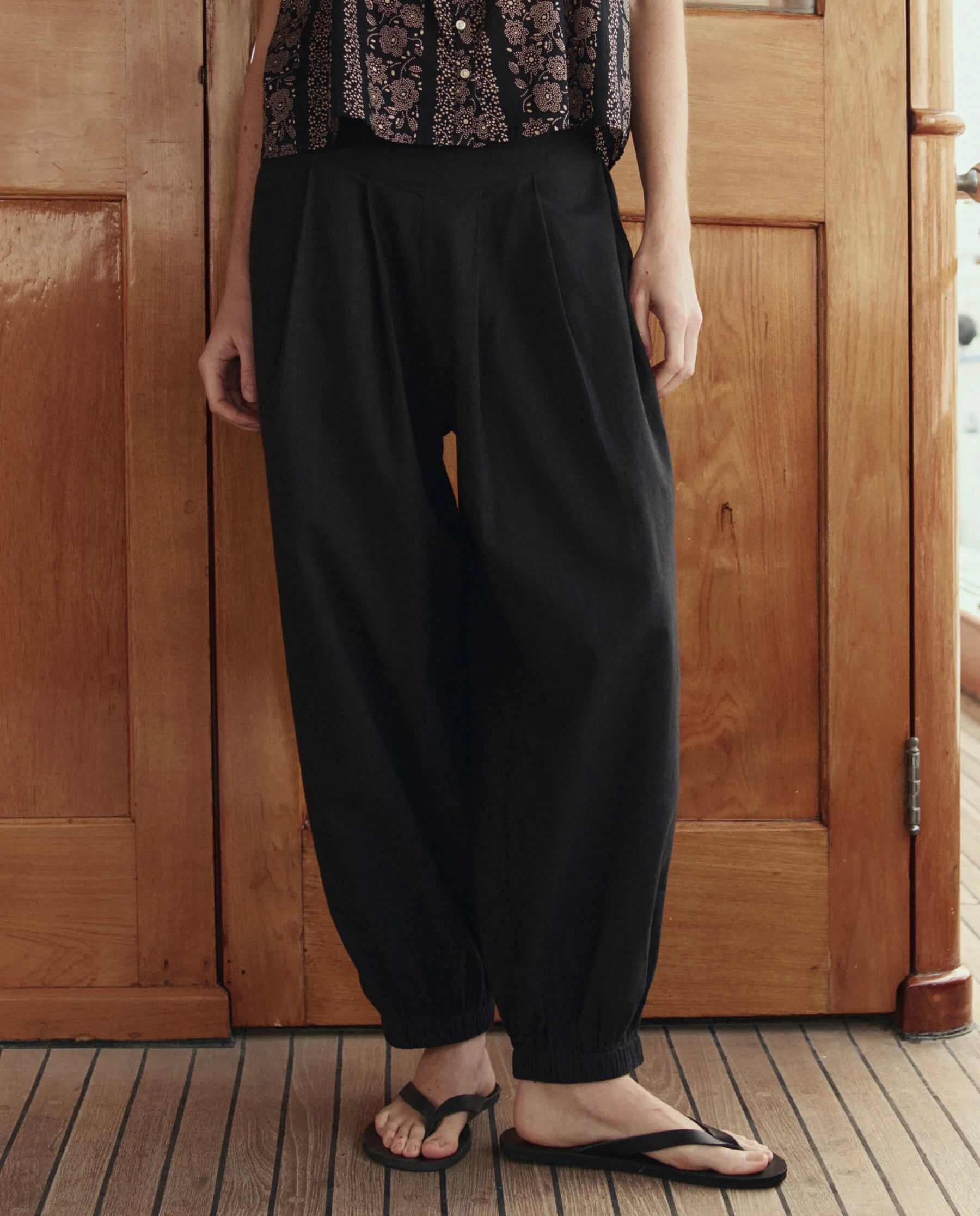 The Elastic Blouson Pant. -- Black - Image 2